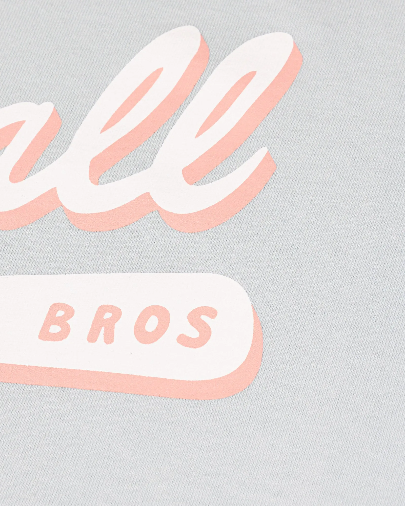 Inspiring Design Bat Bros Script Relaxed Fit T-Shirt (Cotton Candy)