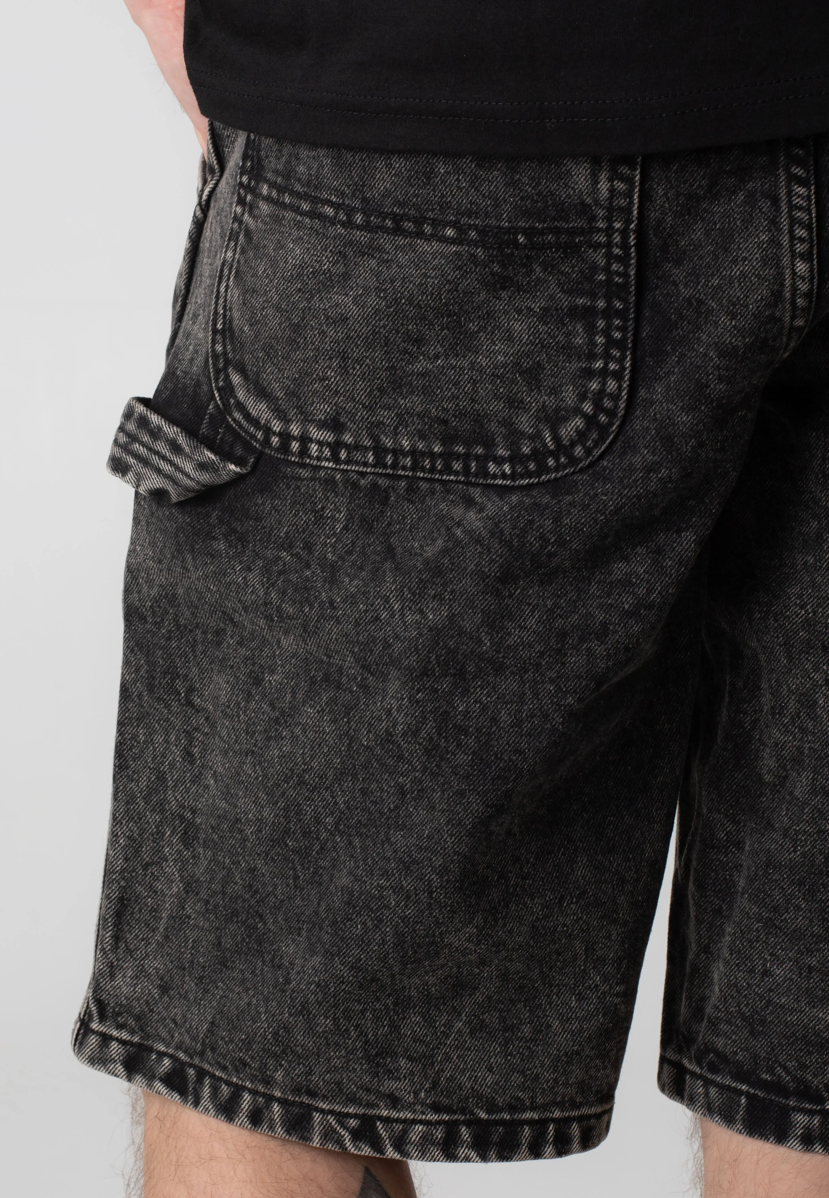 insulated Vans - Drill Chore Loose Stonewash Black - Shorts