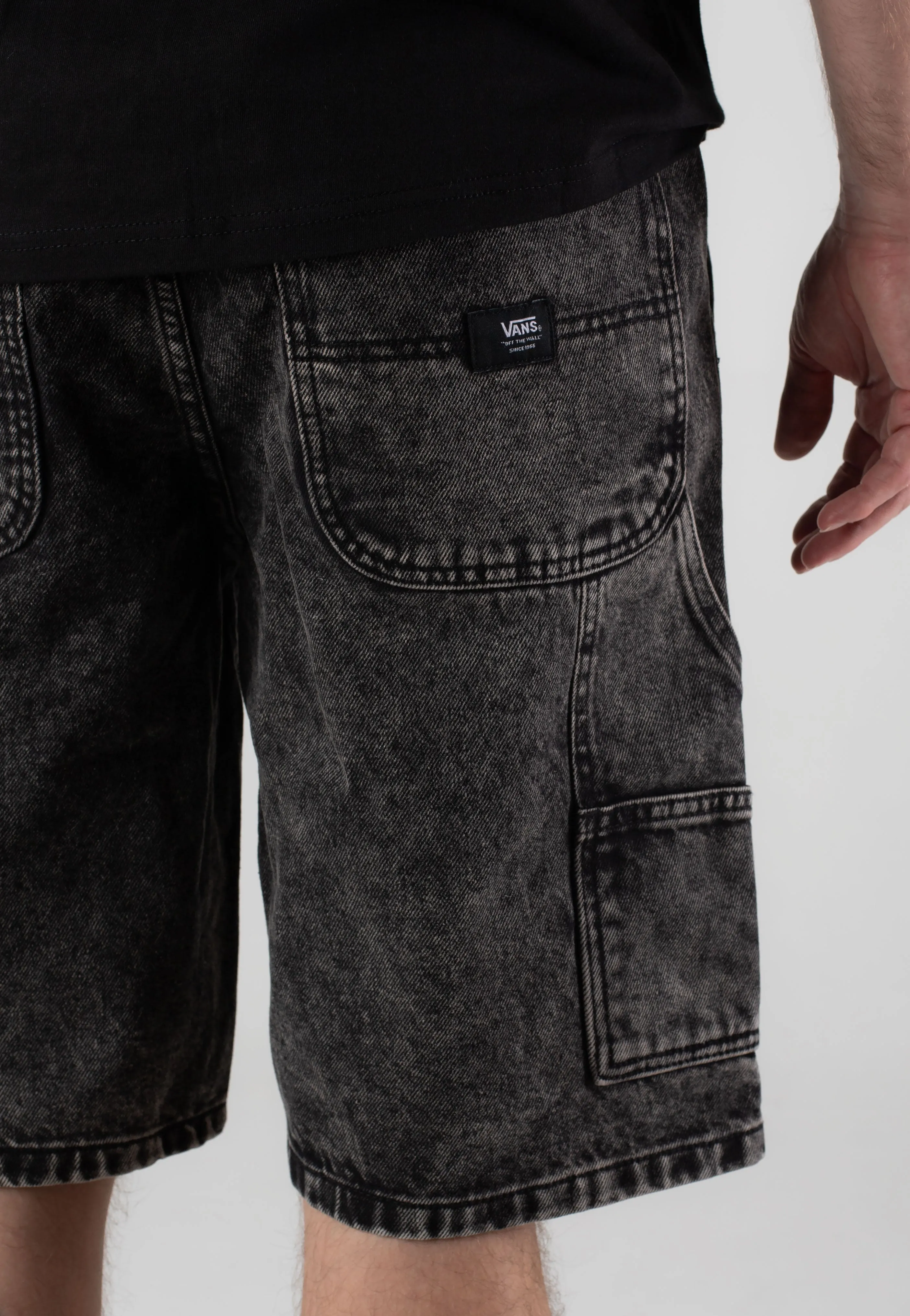 insulated Vans - Drill Chore Loose Stonewash Black - Shorts