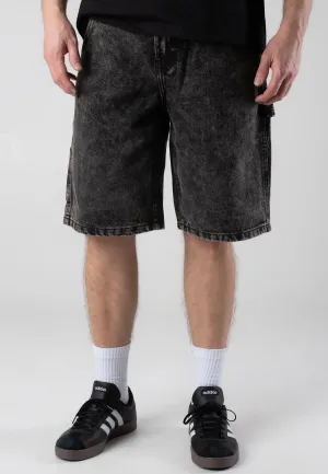 tropical style mid-rise Vans - Drill Chore Loose Stonewash Black - Shorts
