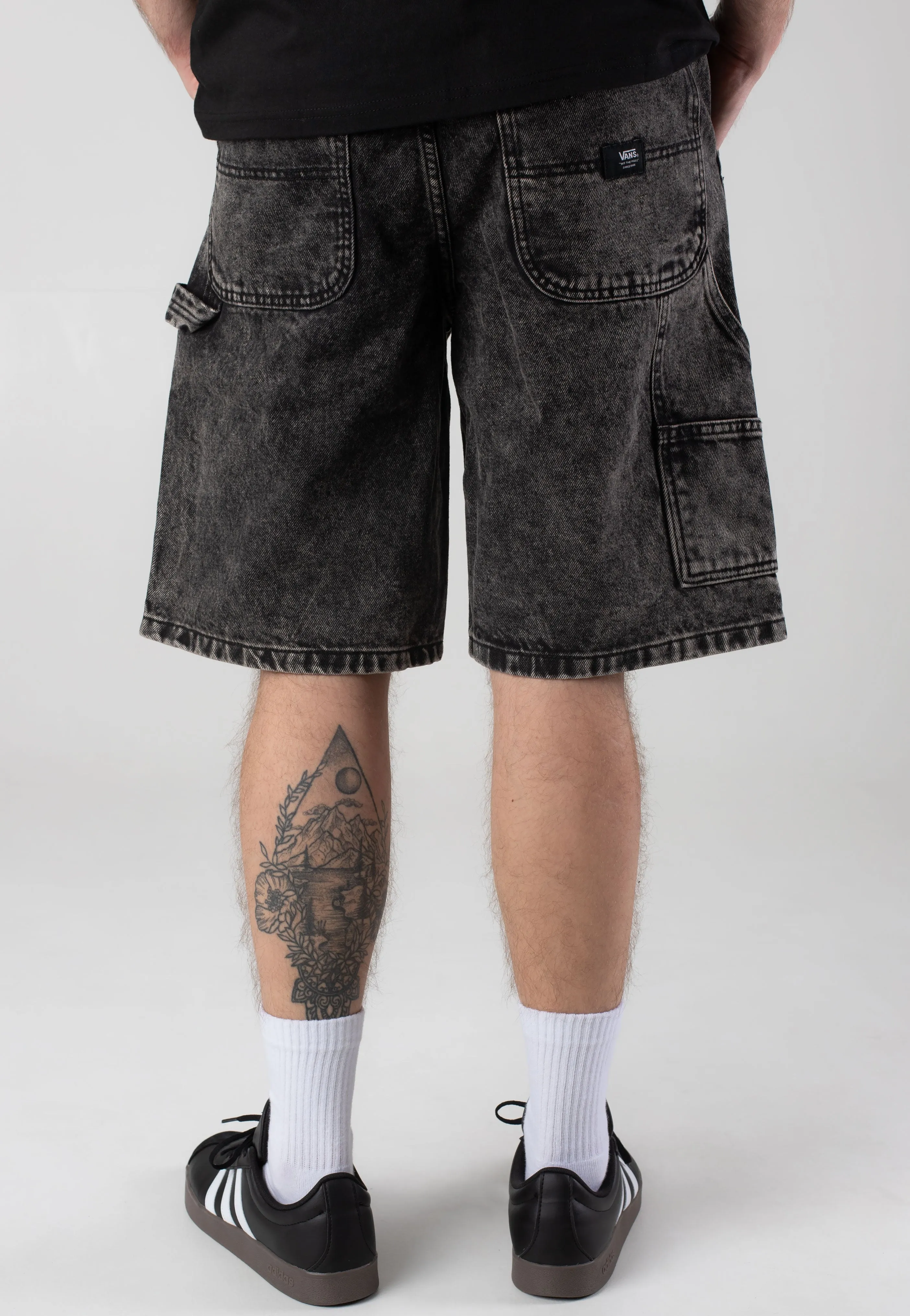insulated Vans - Drill Chore Loose Stonewash Black - Shorts