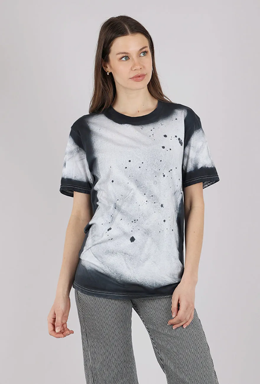 Sports Outfit Ishia T-Shirt, Black/White Spray