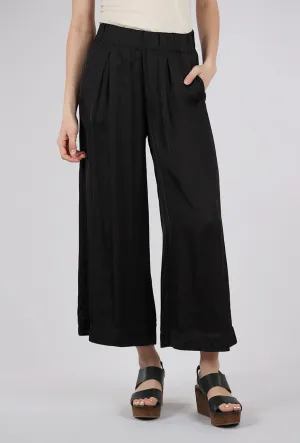 Isla Night Wide-Leg Pant, Black High Waist Basic Stretch