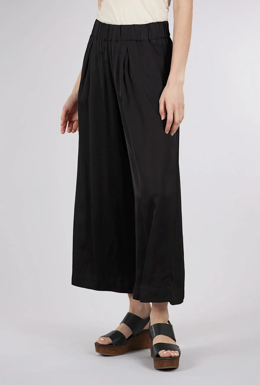 Isla Night Wide-Leg Pant, Black Bootcut Fit