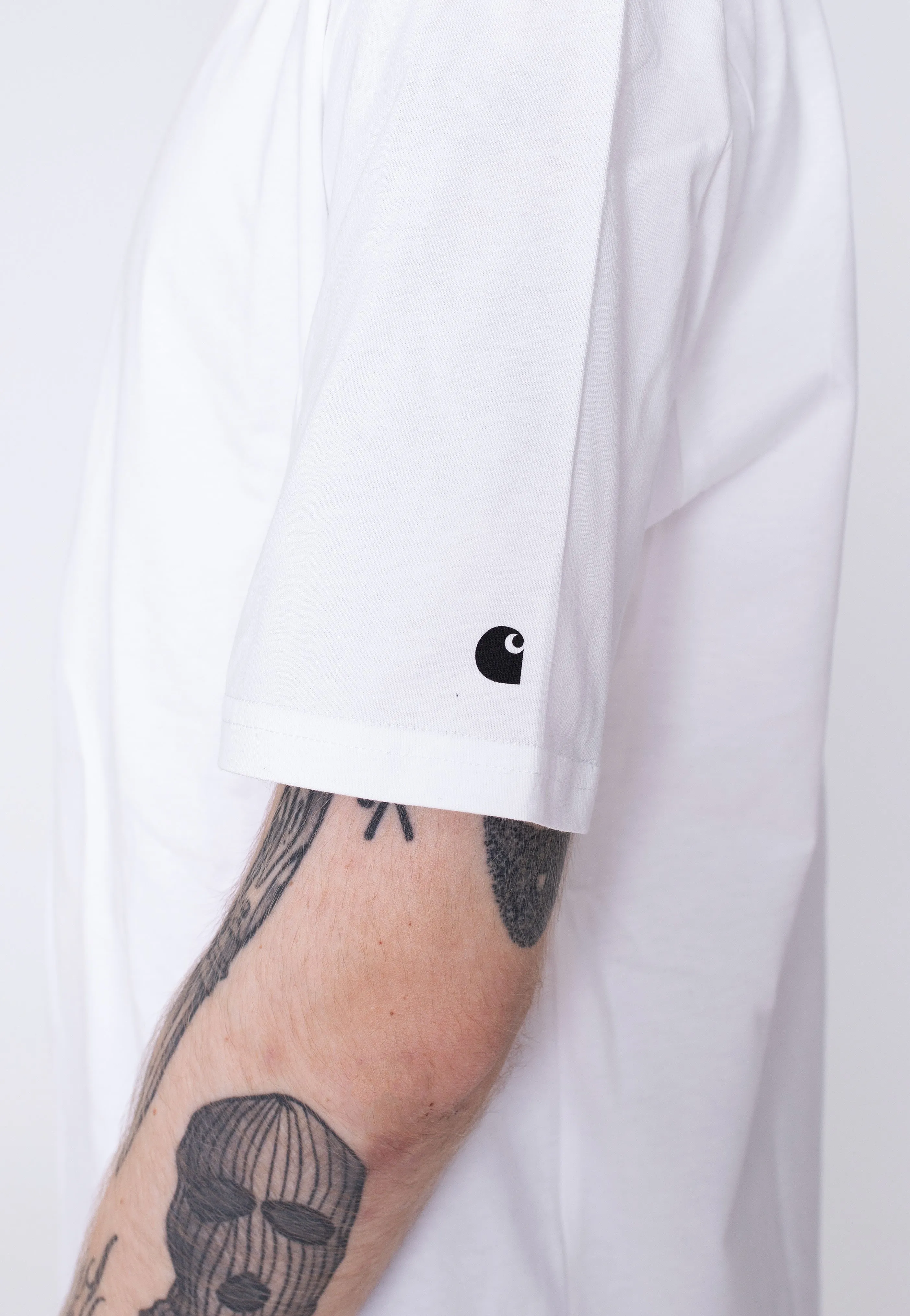 J - fashion - unique Carhartt WIP - Base White/Black - T-Shirt