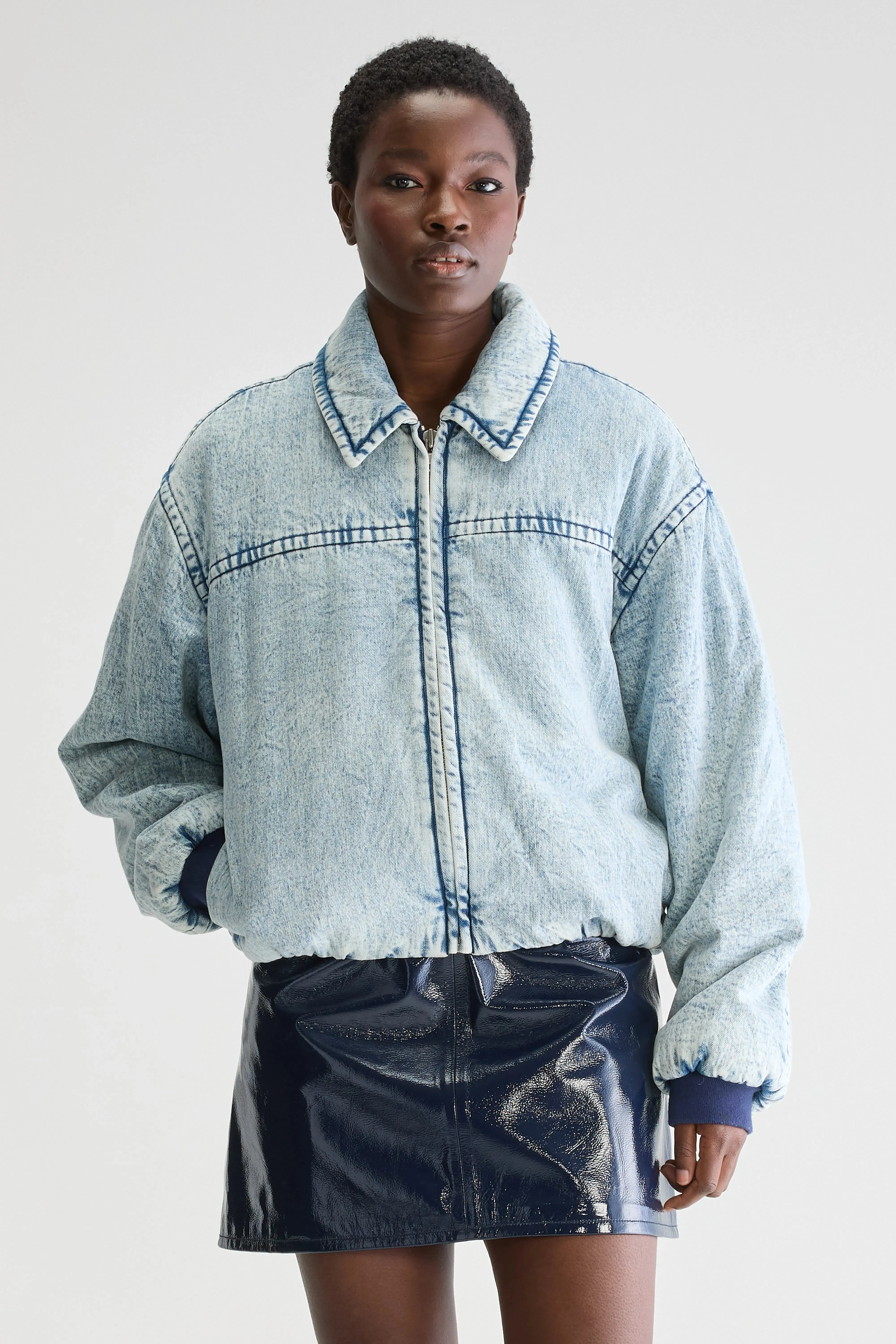 Jacky bomber jacket (251 / W / VNTG STONE WASH) Modern Minimal