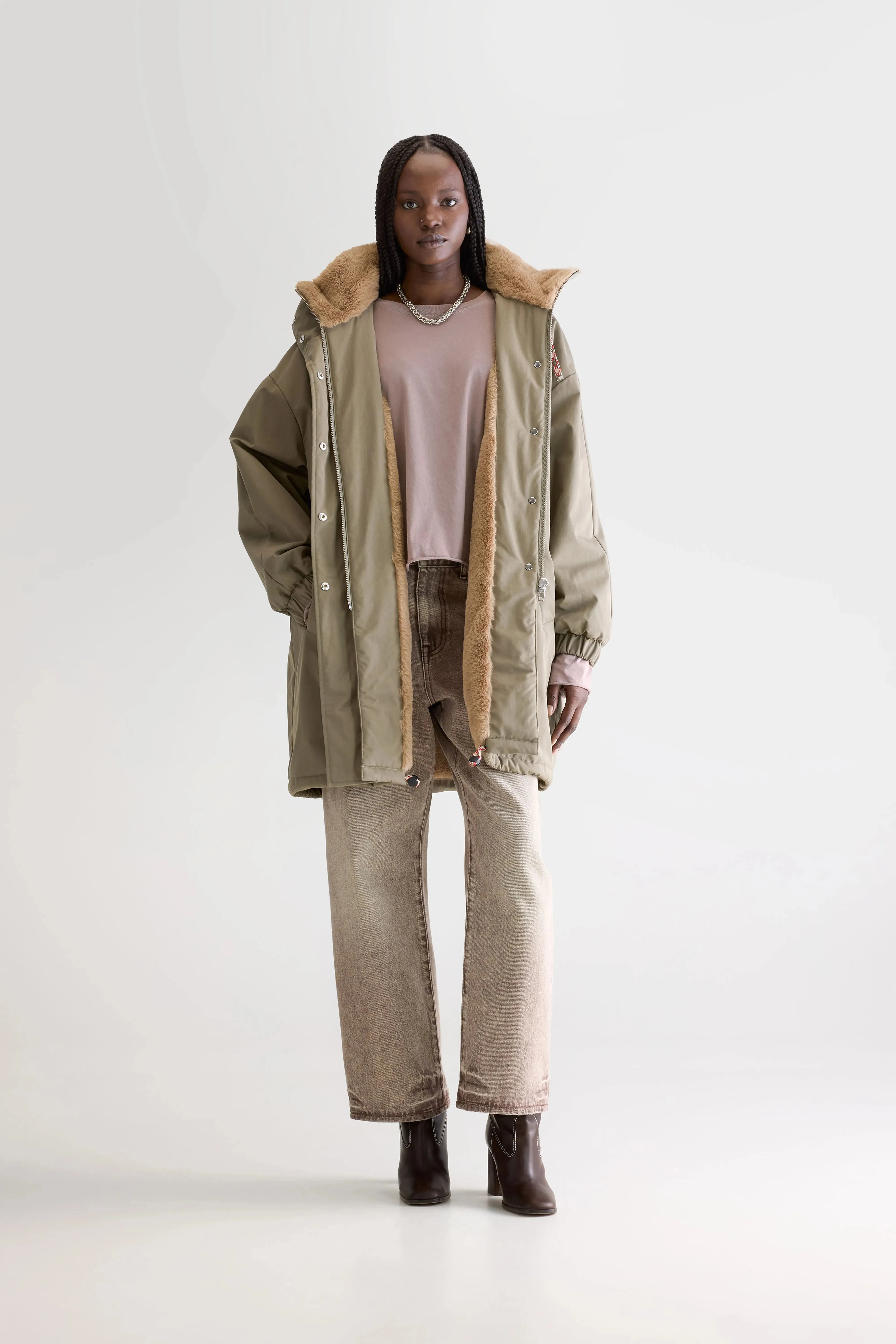Jade duffle parka (252 / W / DUST) Windbreaker Ease