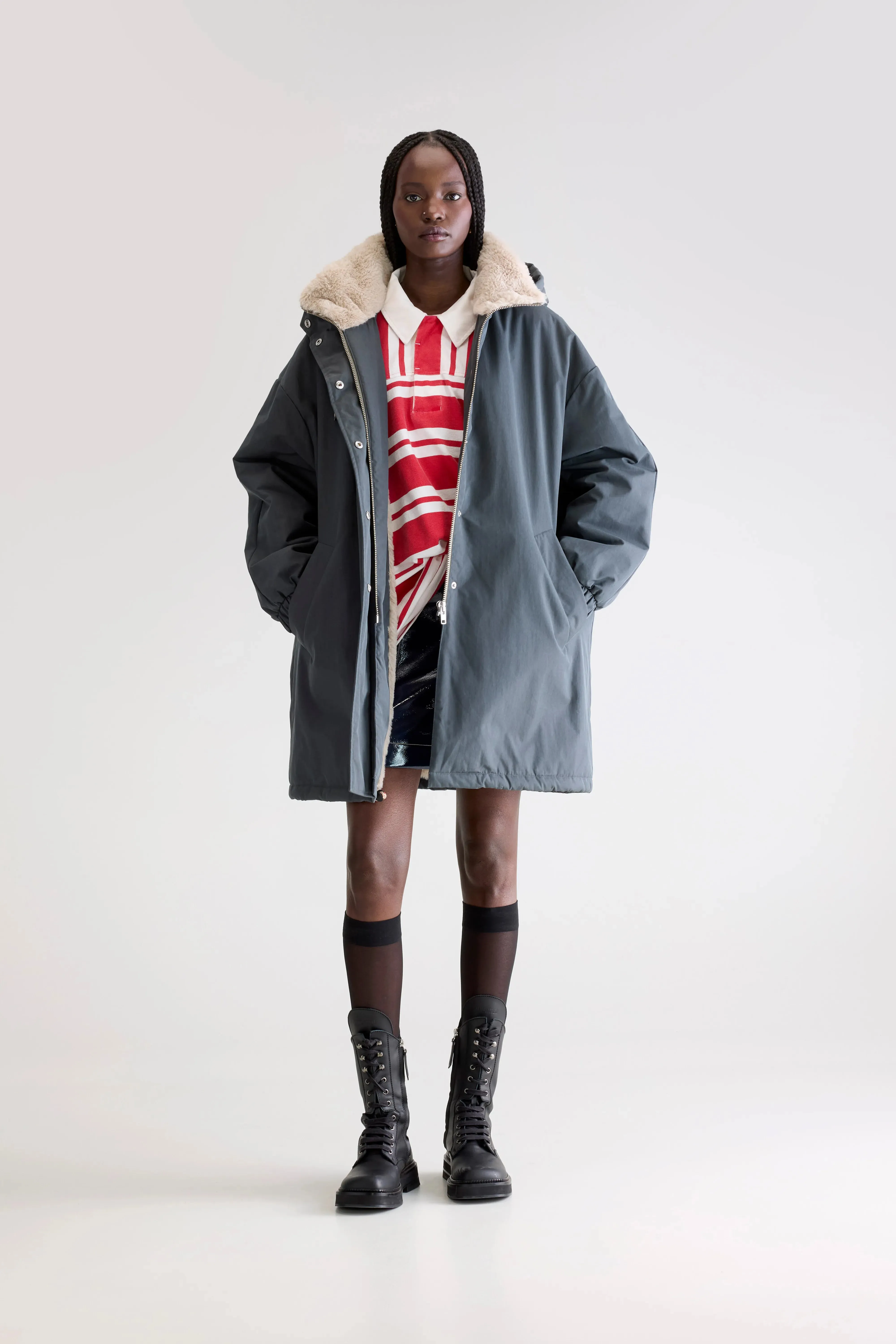 Jade duffle parka (252 / W / PIRATE) High Tech Fabric
