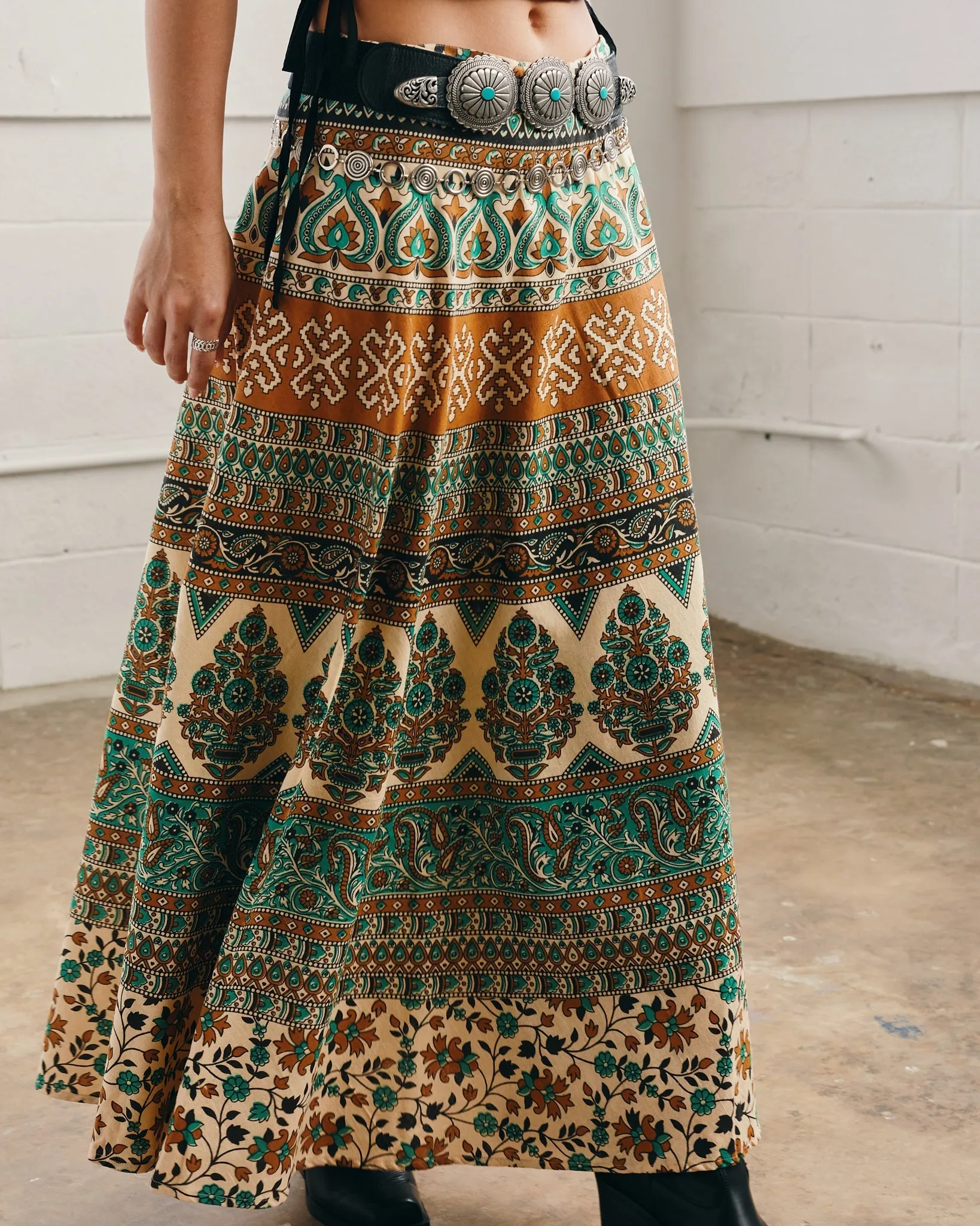 Jaipur Cotton Wrap Around Skirt Side Slit