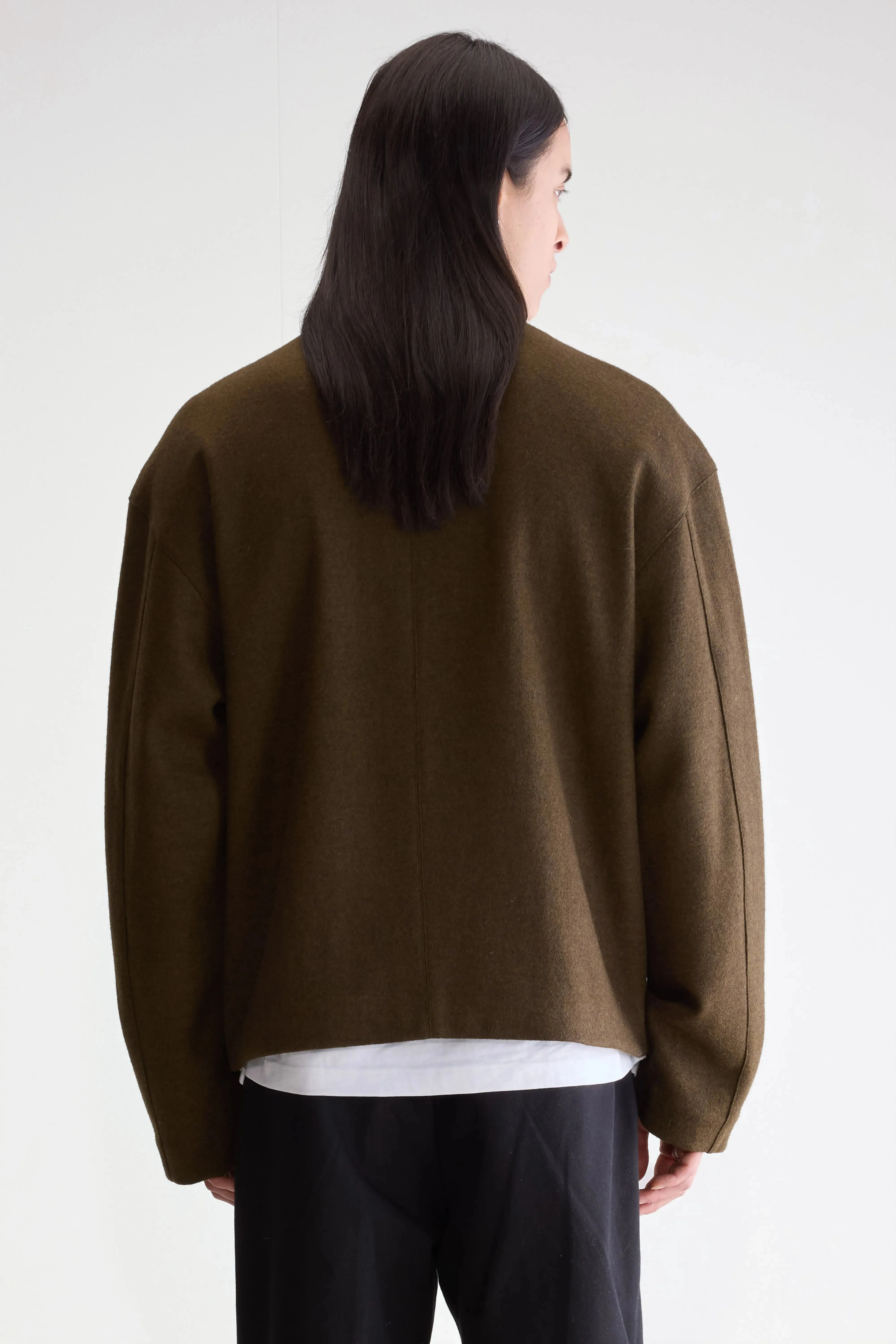 Jambo zipped jacket (252 / M / DARK OLIVE) All Weather Ease