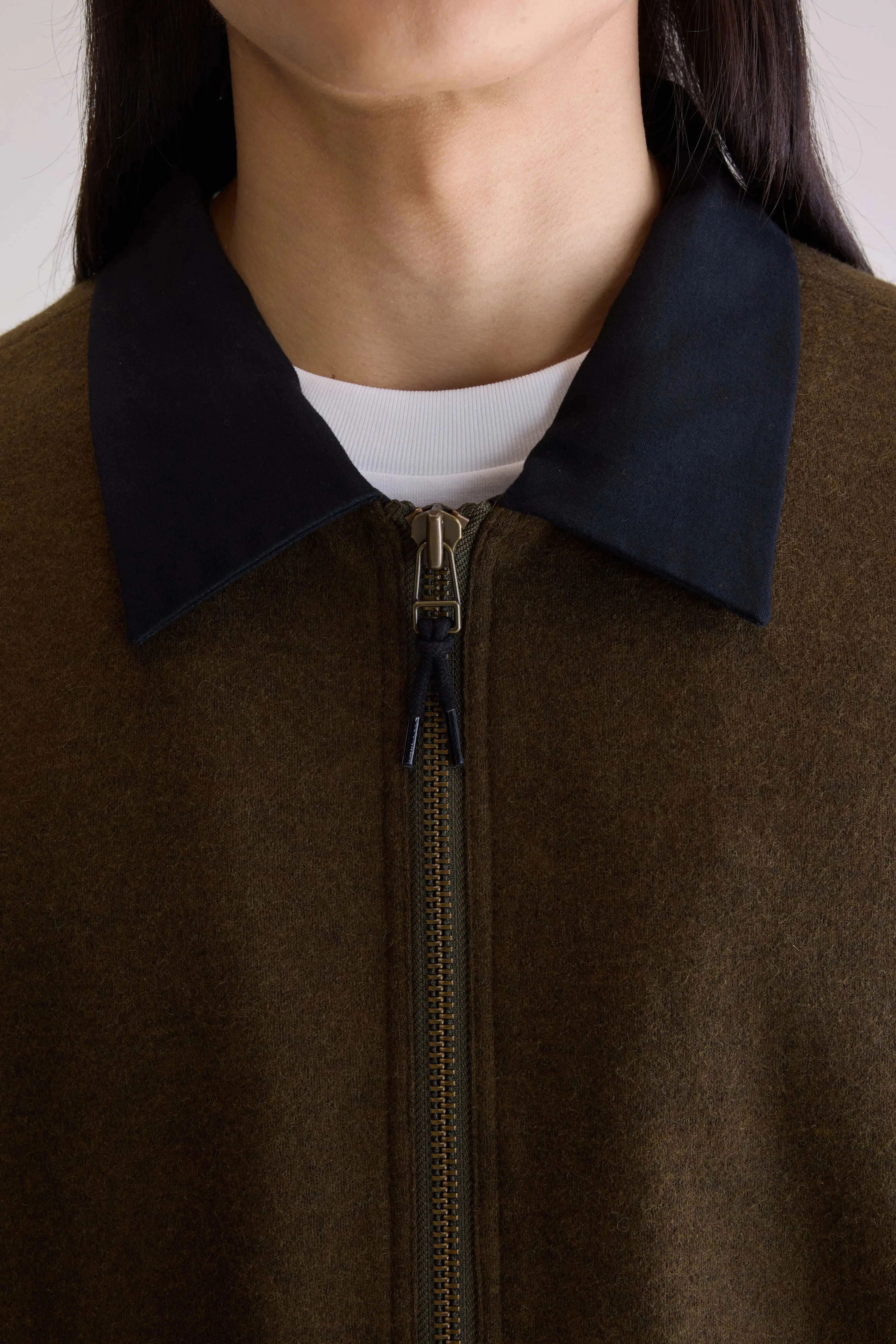 Jambo zipped jacket (252 / M / DARK OLIVE) All Weather Ease
