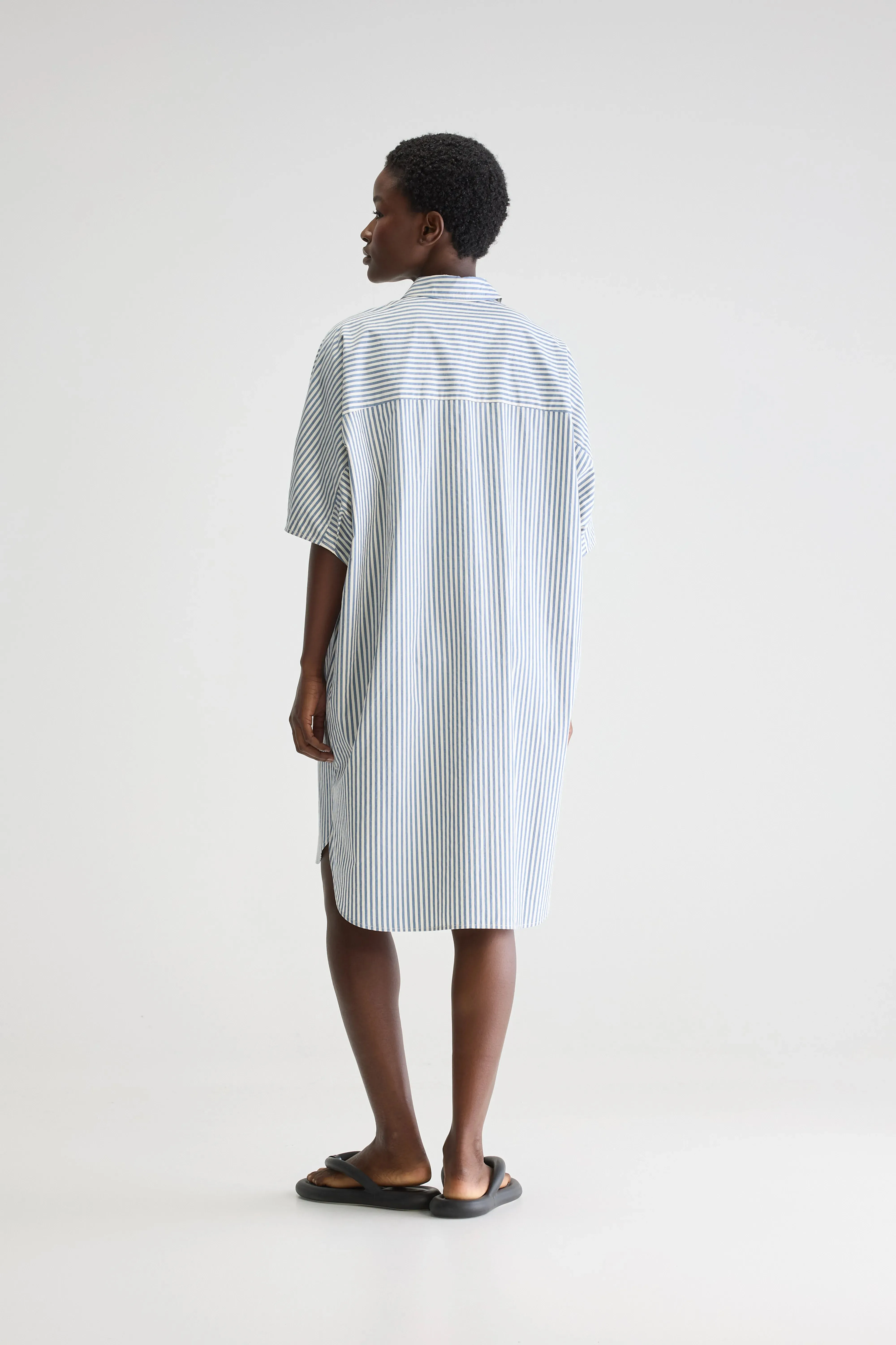 Jeanne shirt dress (251 / W / STRIPE A) Feminine Style