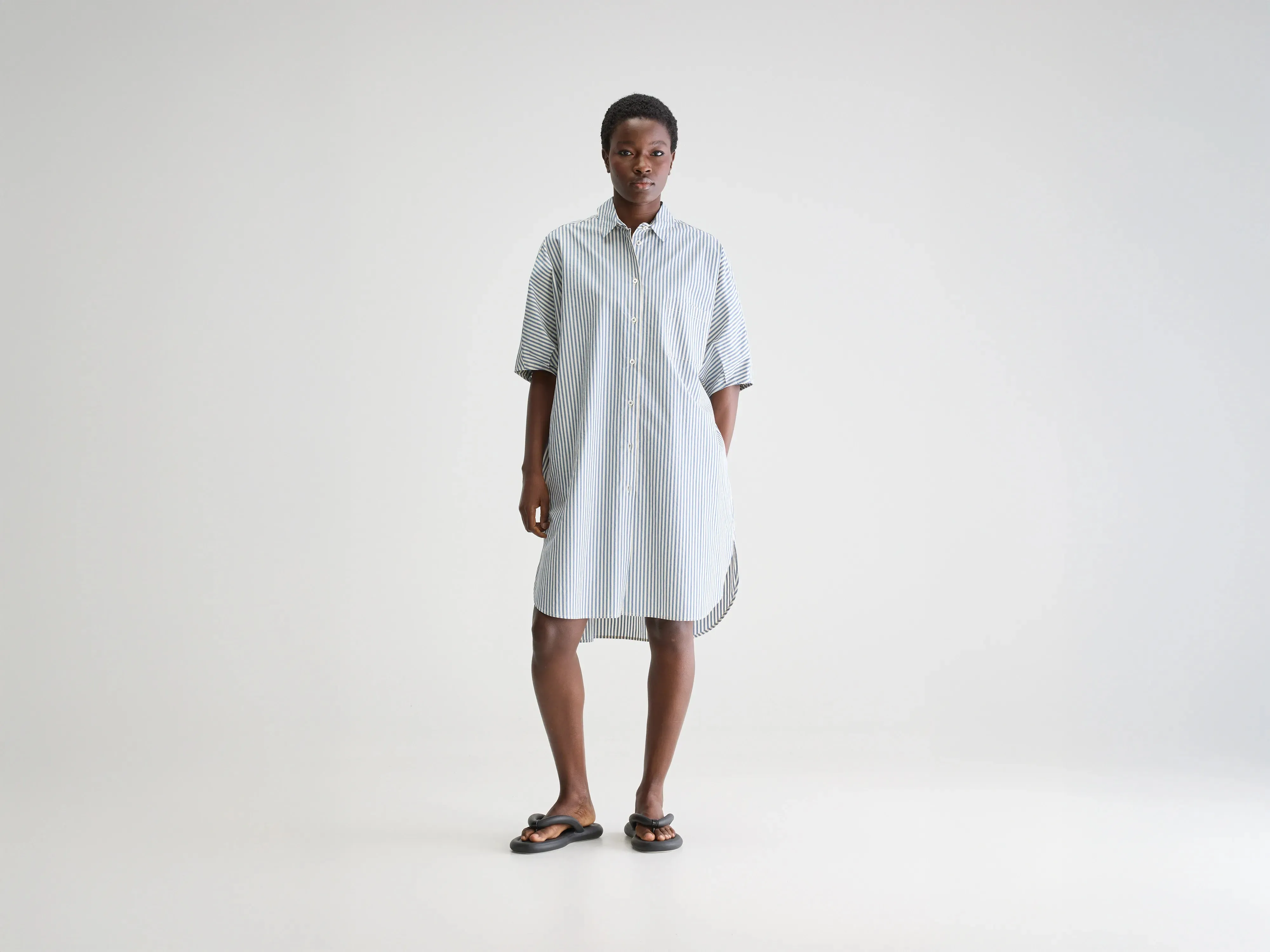 Jeanne shirt dress (251 / W / STRIPE A) Light Blend