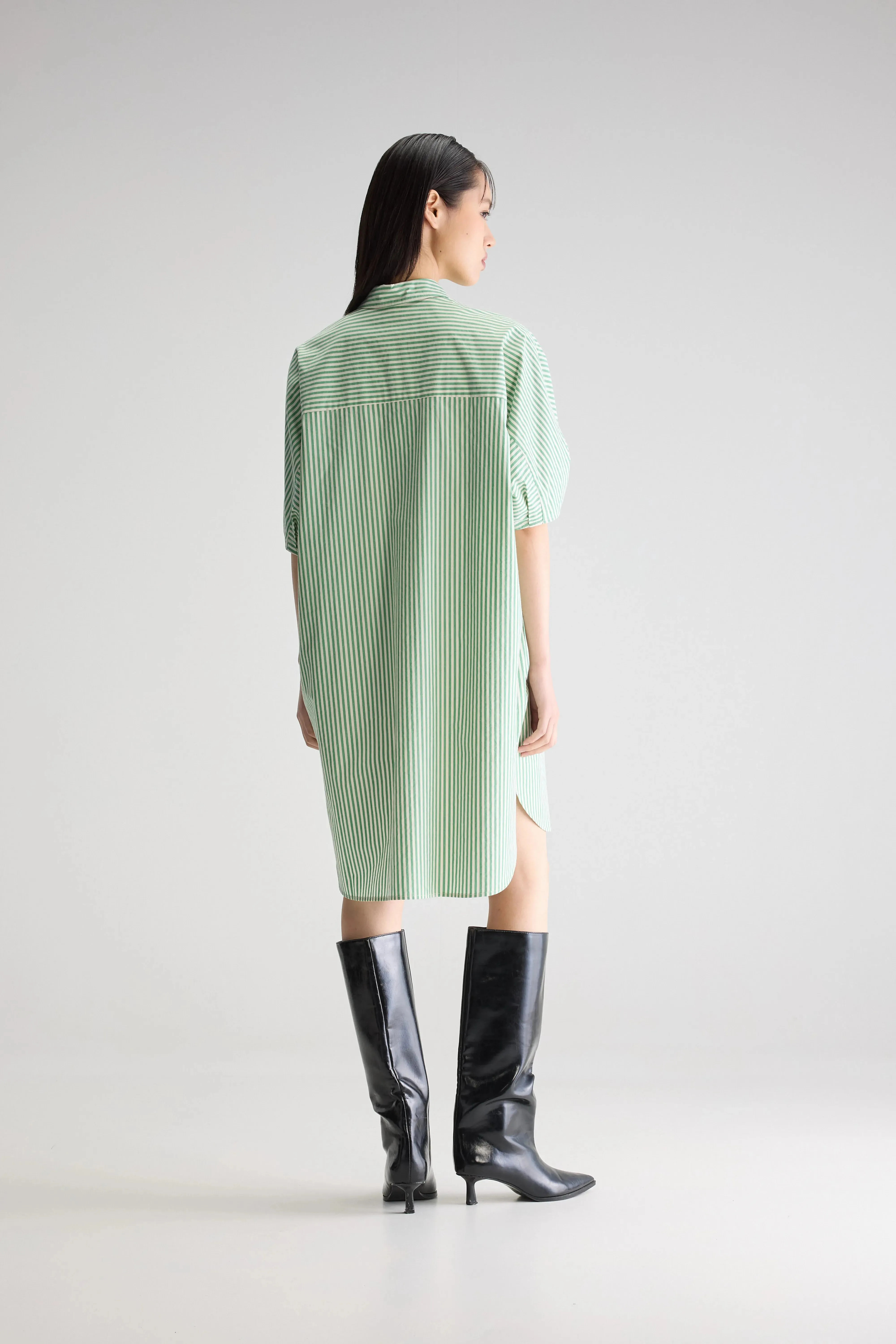 Jeanne shirt dress (251 / W / STRIPE B) Watercolor Effect