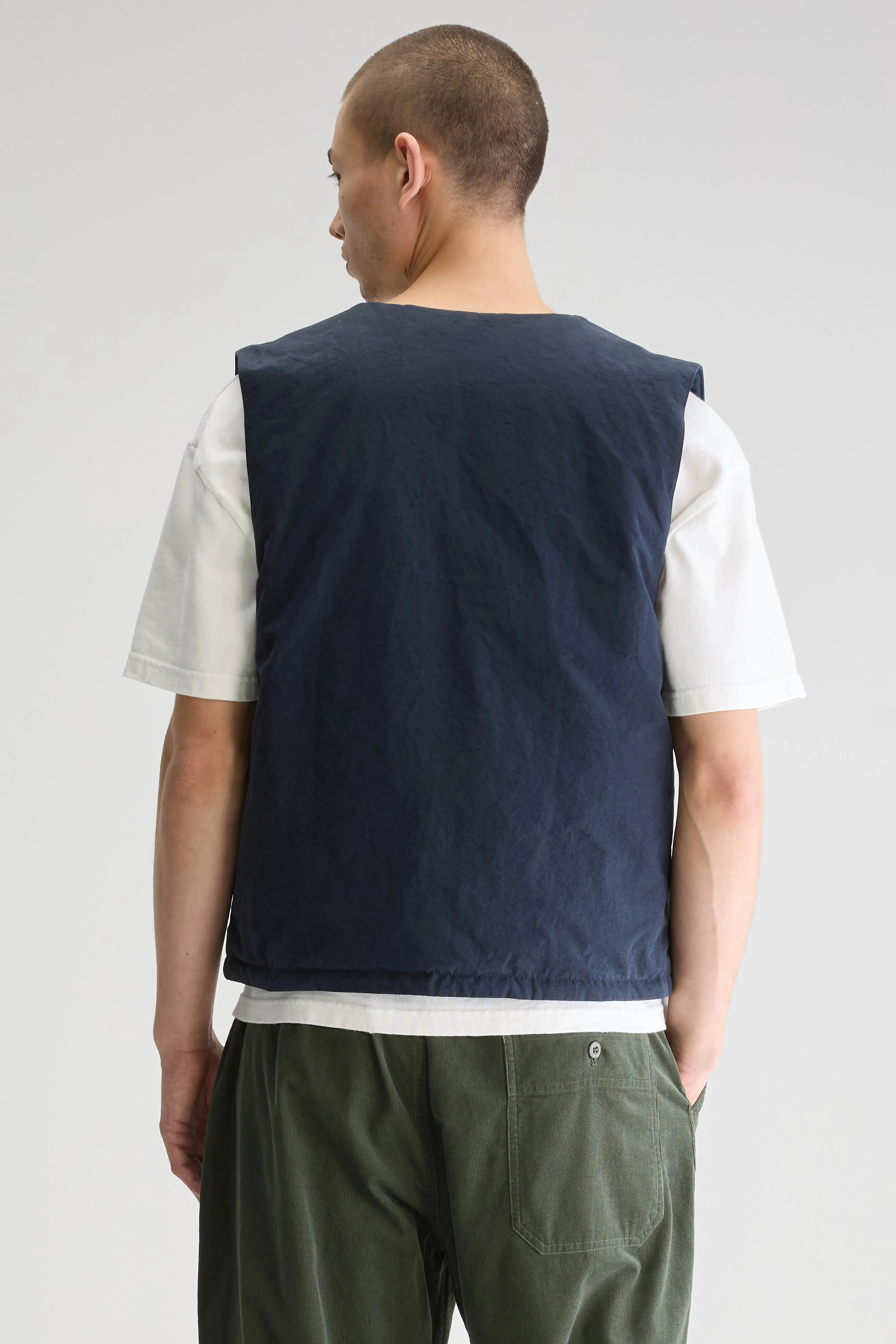 Jilet sleeveless jacket  (251 / M / NAVY) Utility Ready