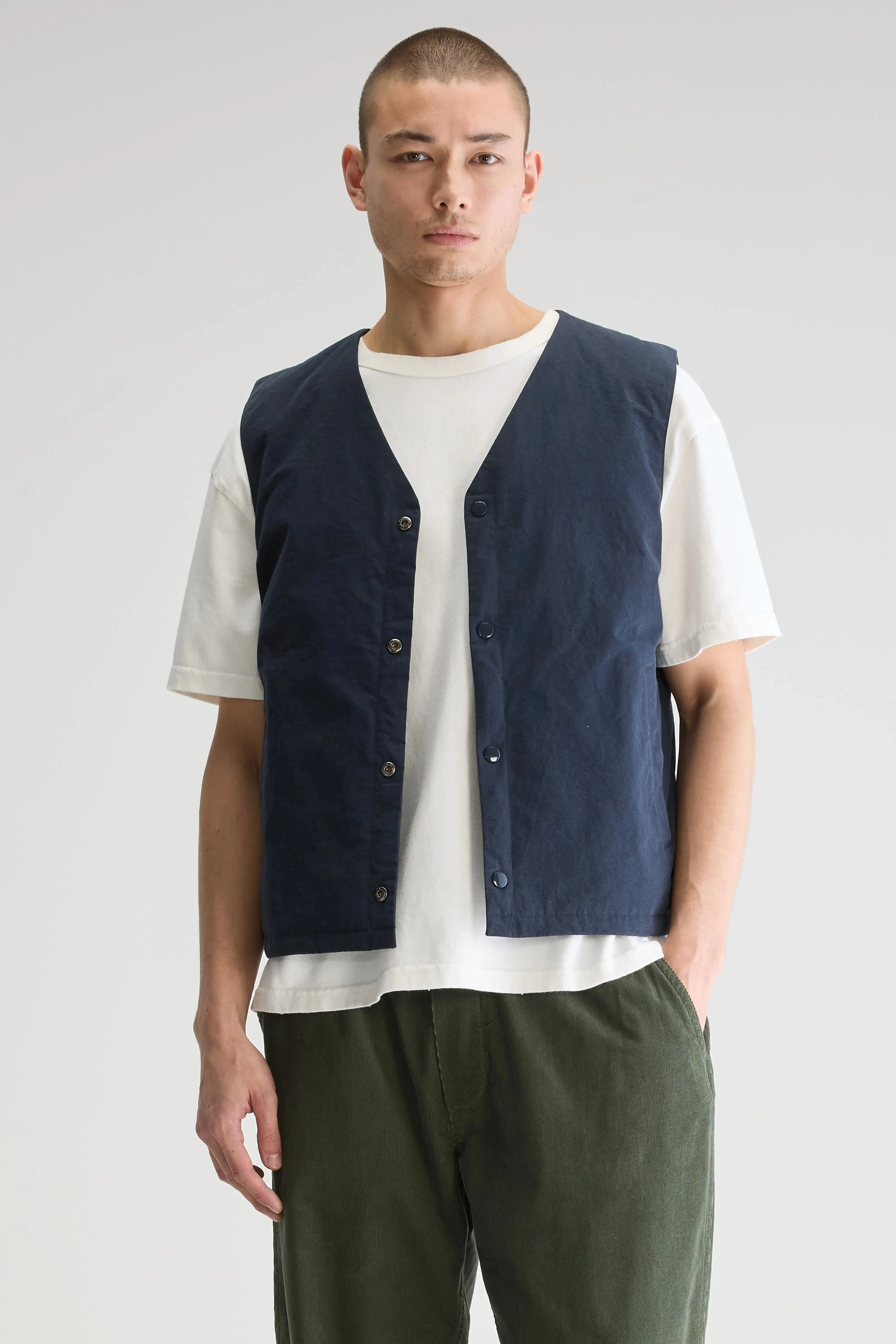 Jilet sleeveless jacket  (251 / M / NAVY) Utility Ready