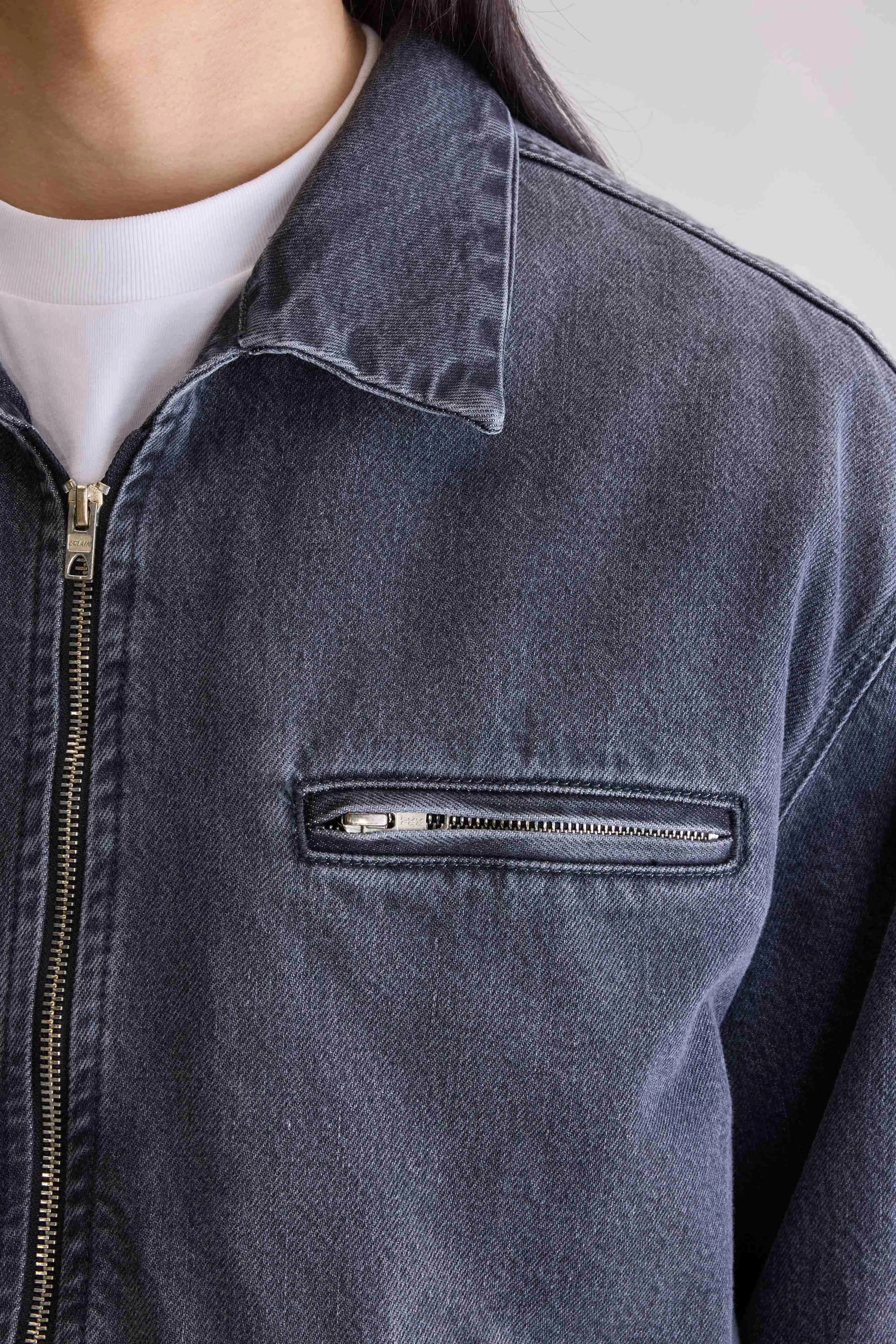 Jimbo denim jacket (252 / M / VINTAGE BLACK) UV Protection