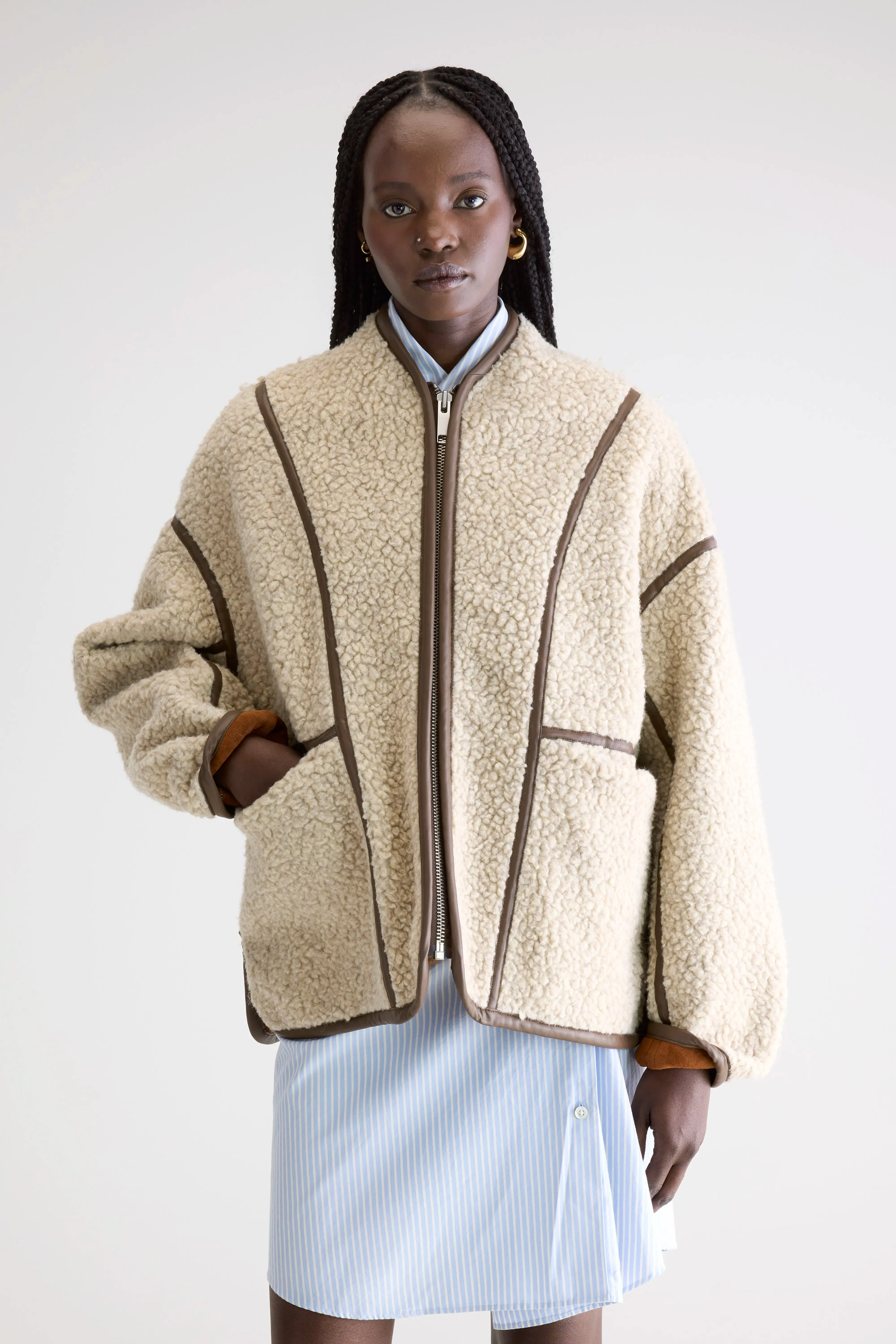 Jina sherpa jacket (252 / W / NATURAL) Urban Shield