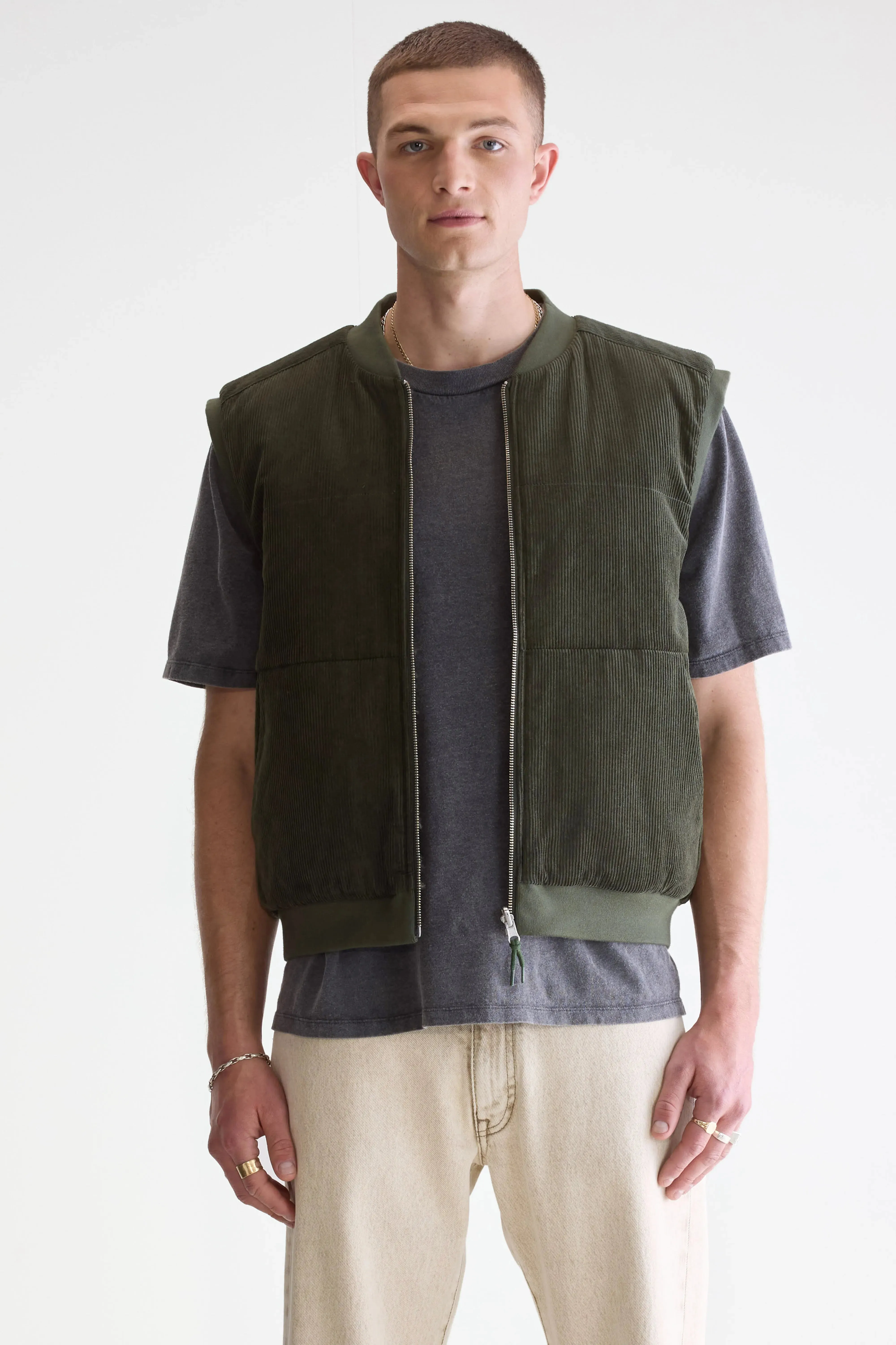 Jocko bodywarmer (252 / M / DARK OLIVE) Flex Fit