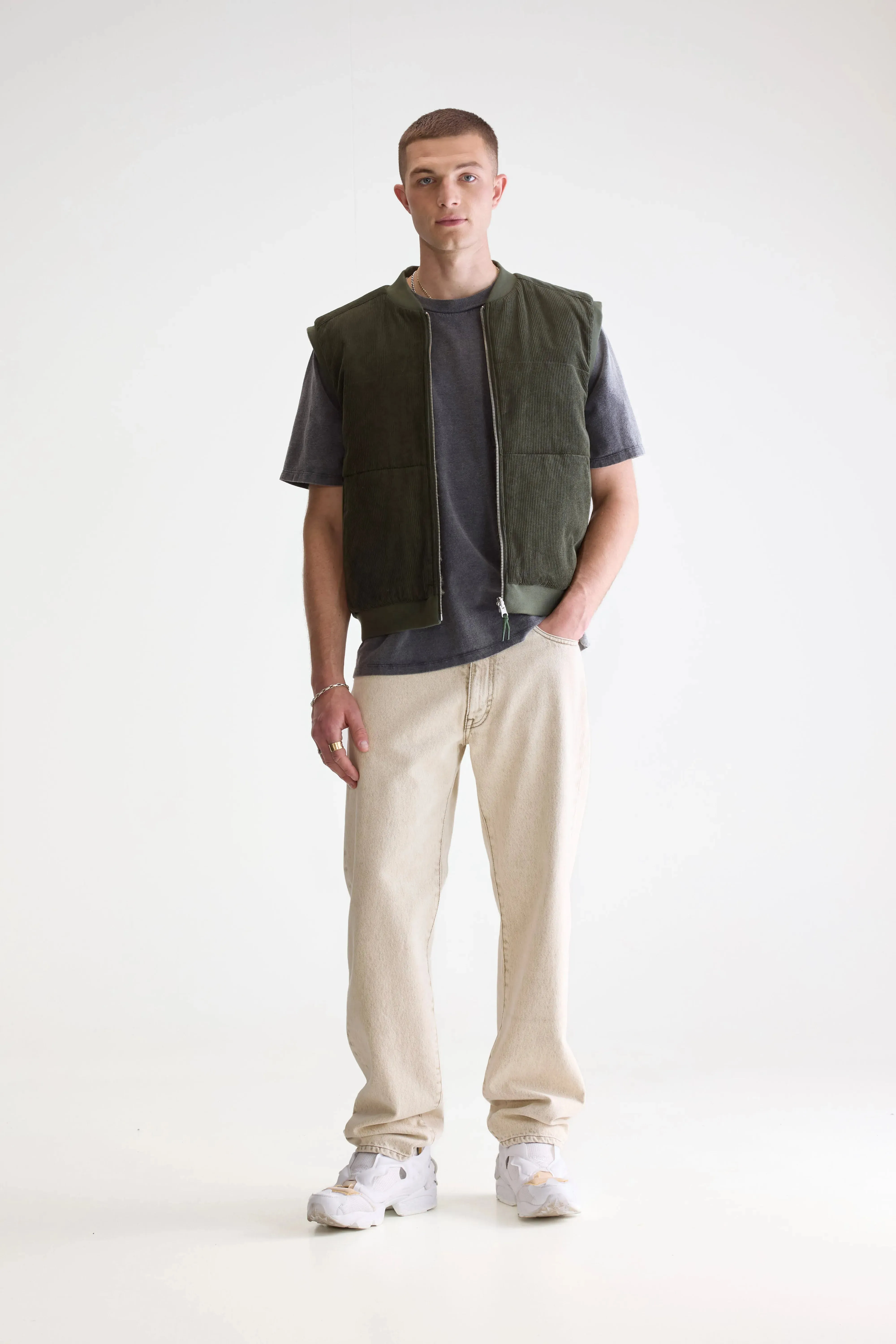 Jocko bodywarmer (252 / M / DARK OLIVE) Flex Fit
