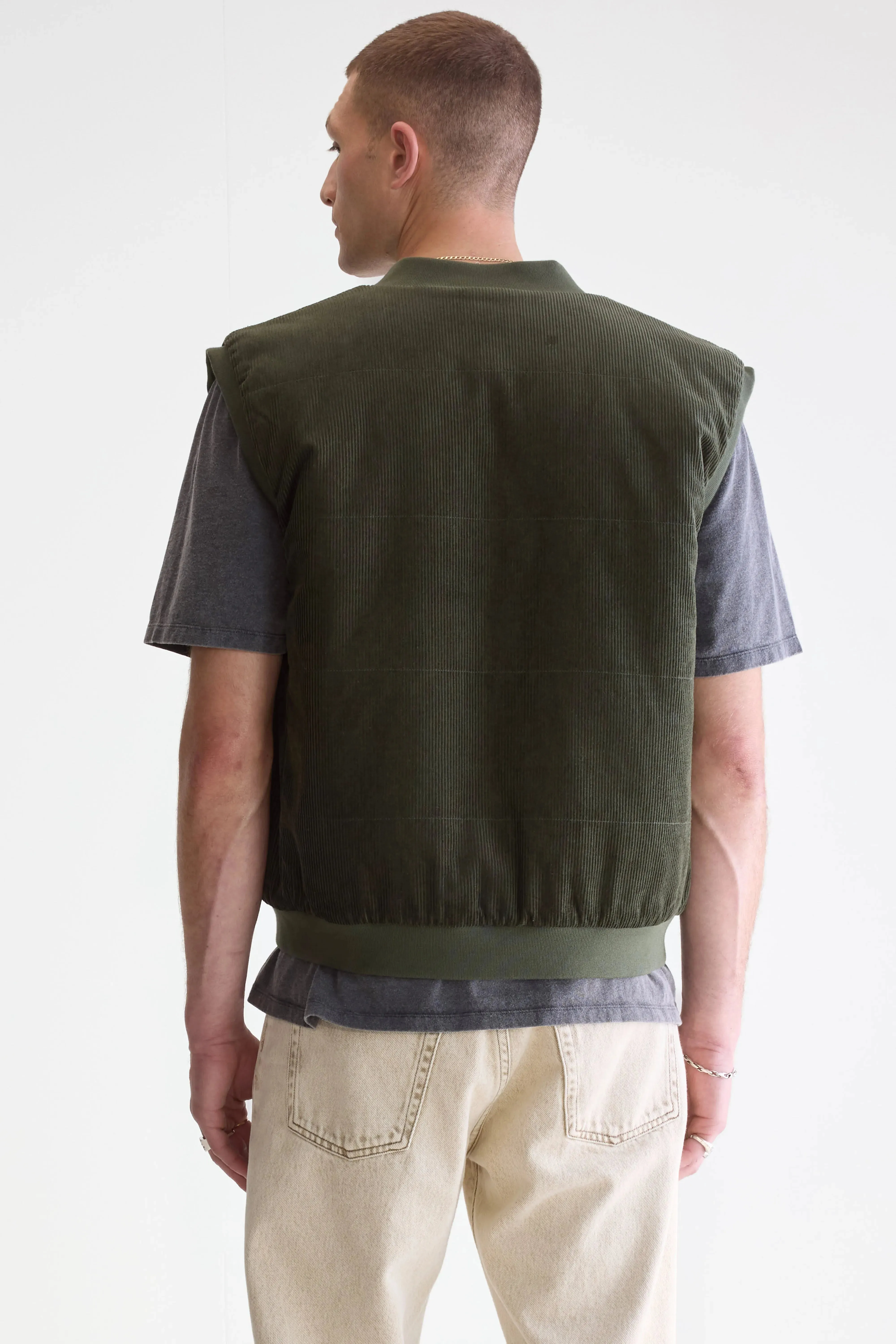 Jocko bodywarmer (252 / M / DARK OLIVE) Flex Fit