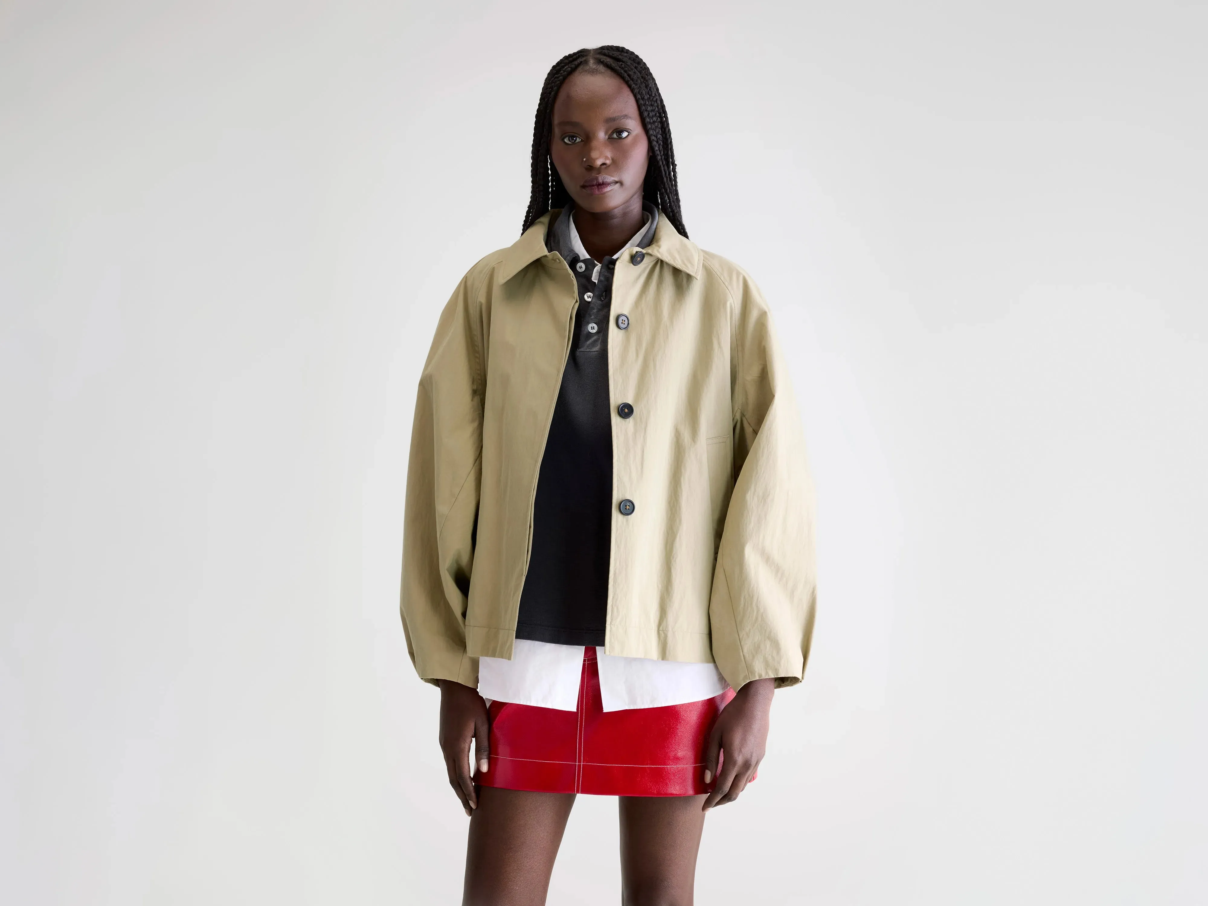 Jodie trench jacket (252 / W / CLAY) Mark Style
