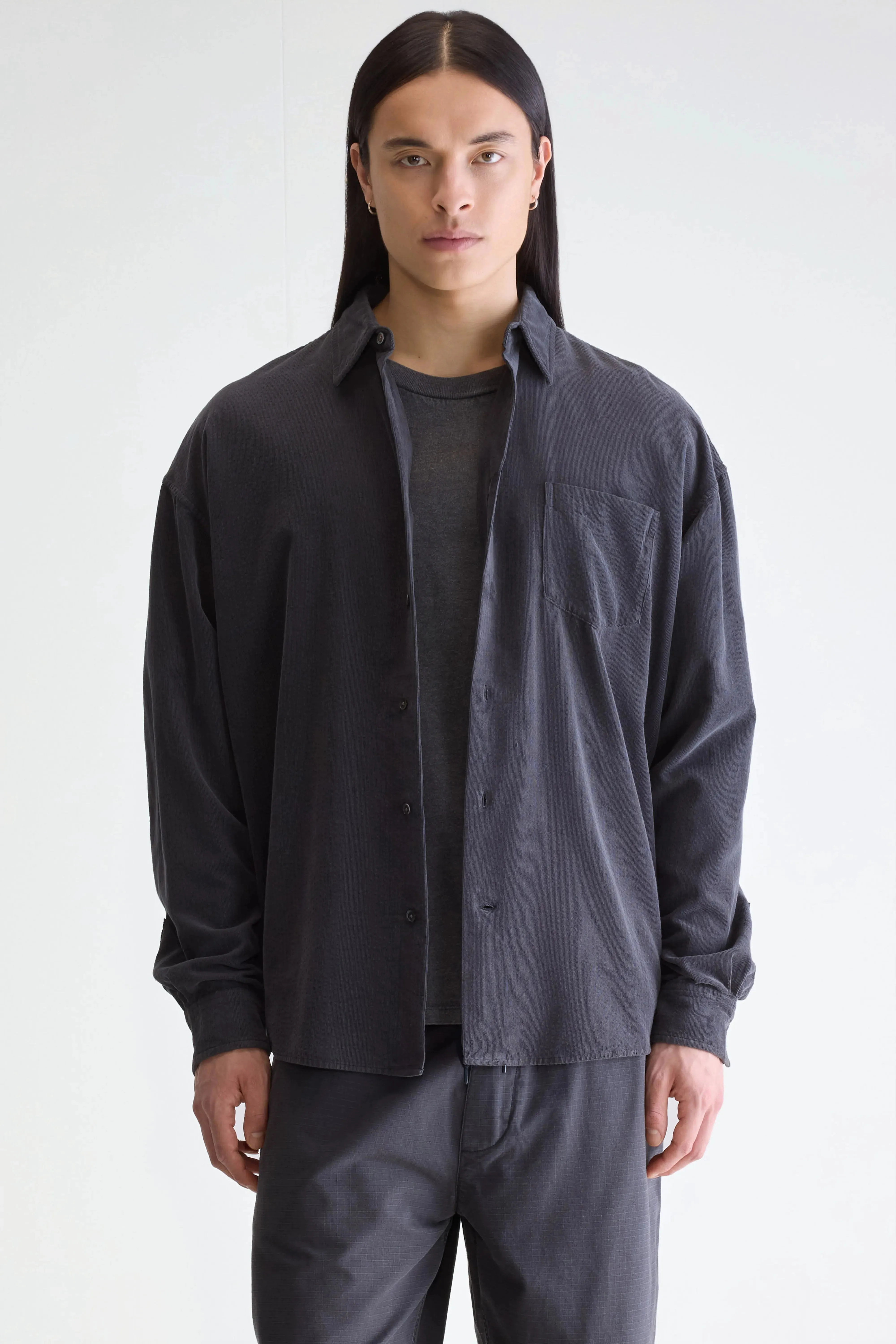 Jops relaxed shirt (252 / M / BLACK SAND) Subtle Chic