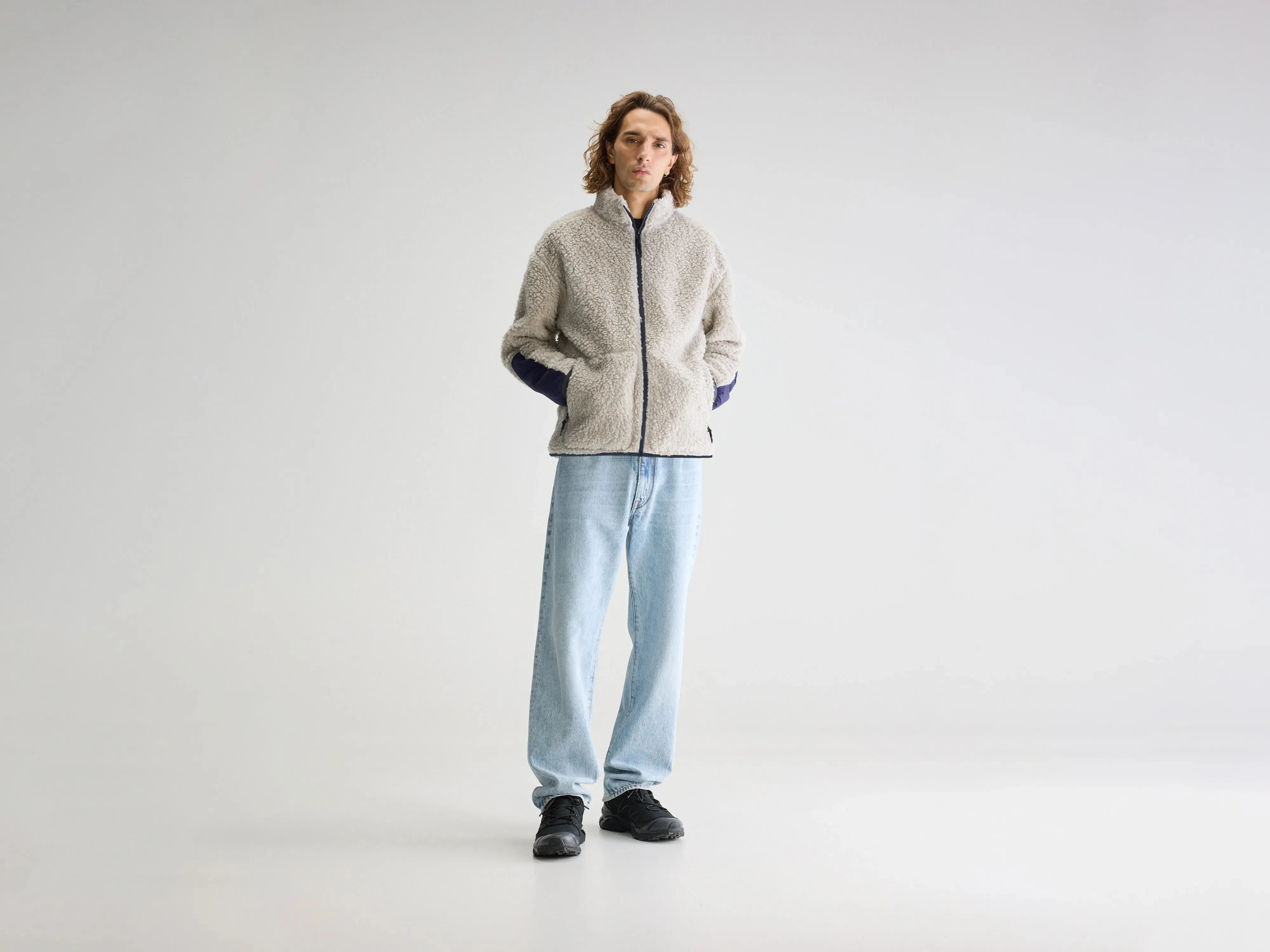 product swimming suitability Jordel zip-up sweatshirt jacket (251 / M / H. GREY)