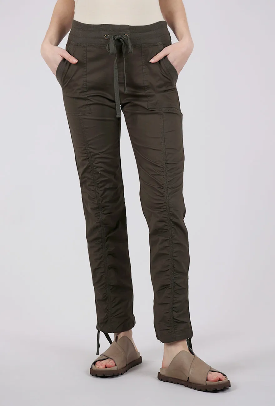 Dark wash Jules Pant, Olive