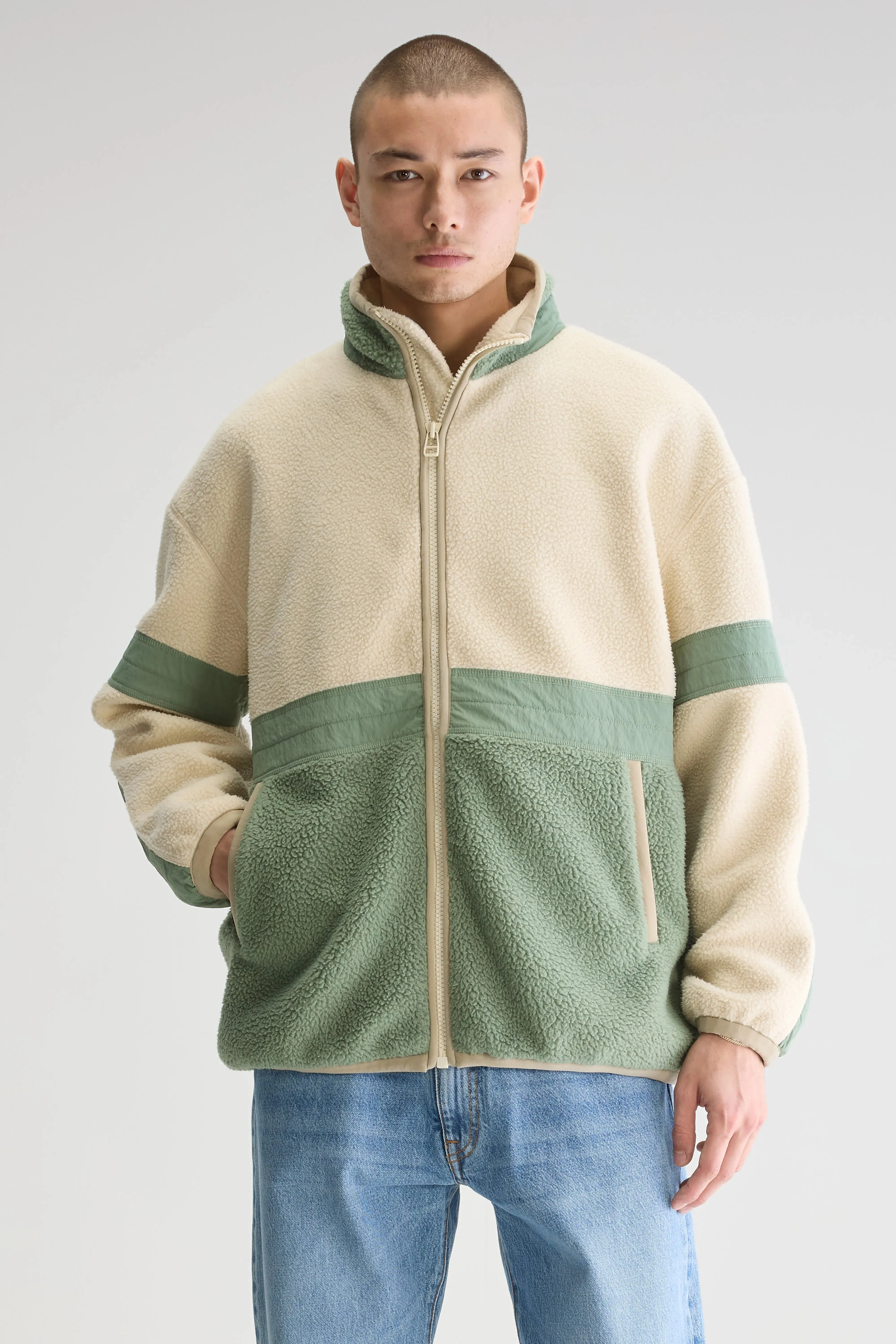 Justin zip-up sweatshirt jacket (251 / M / COMBO A) Lightweight pieces