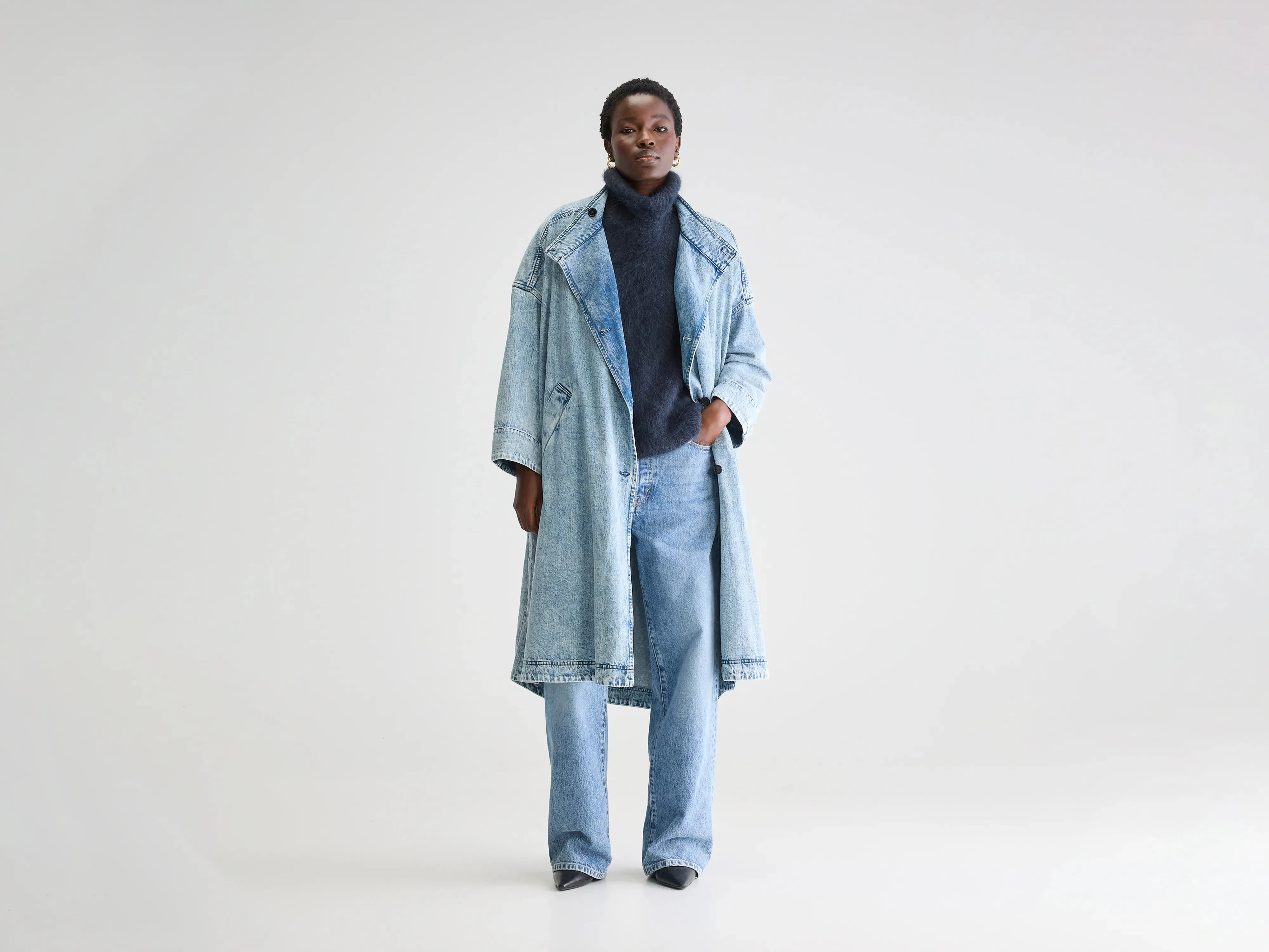 Jutta trench (251 / W / VNTG STONE WASH) Active Wear Weather Fit