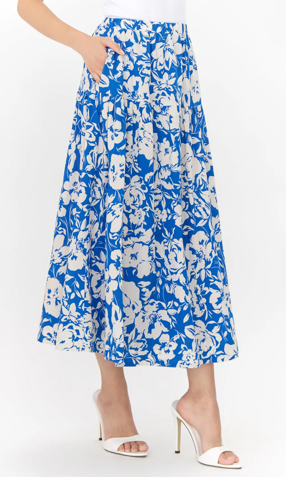 Kelda Drop Waist Print Maxi Skirt Durable Fit