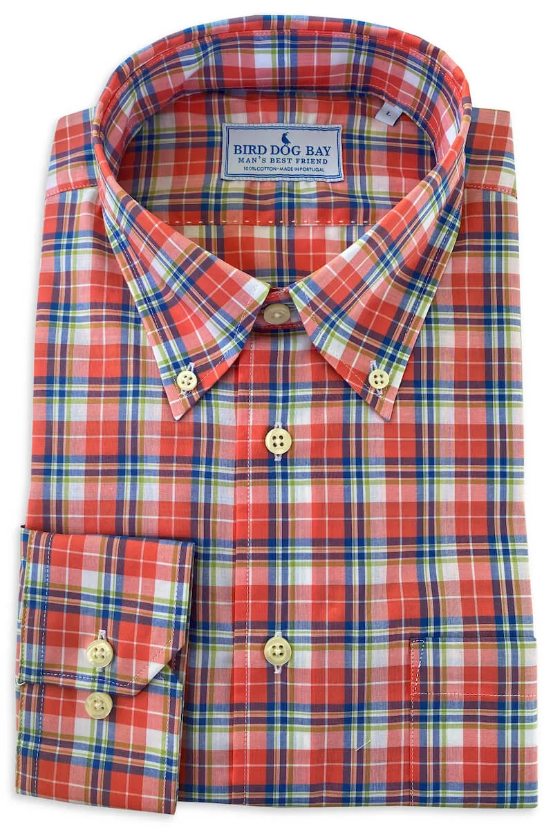 Kenwood: Woven Cotton Shirt - Coral Versatile Shirt