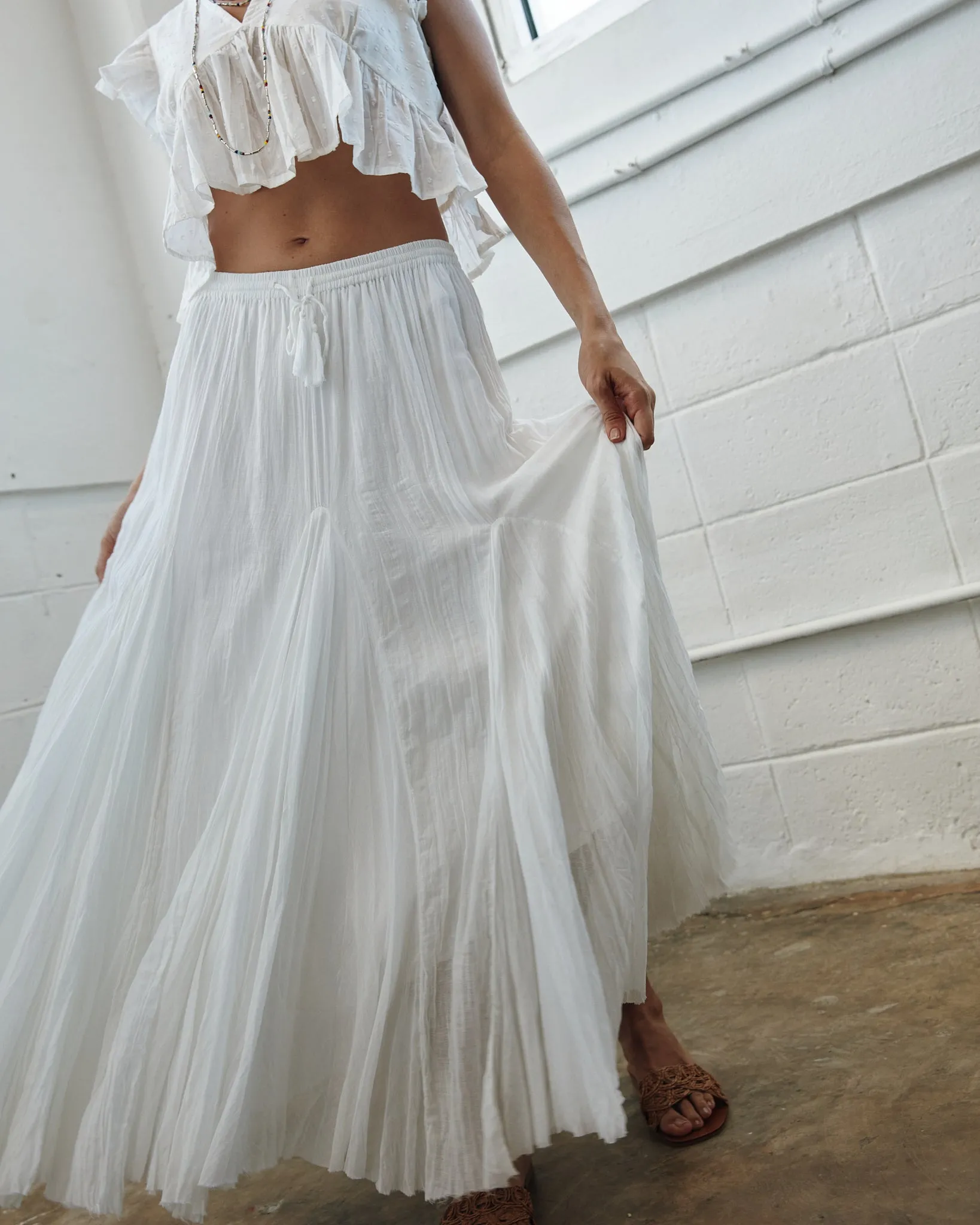 Kercia Maxi Skirt Soft Waistband