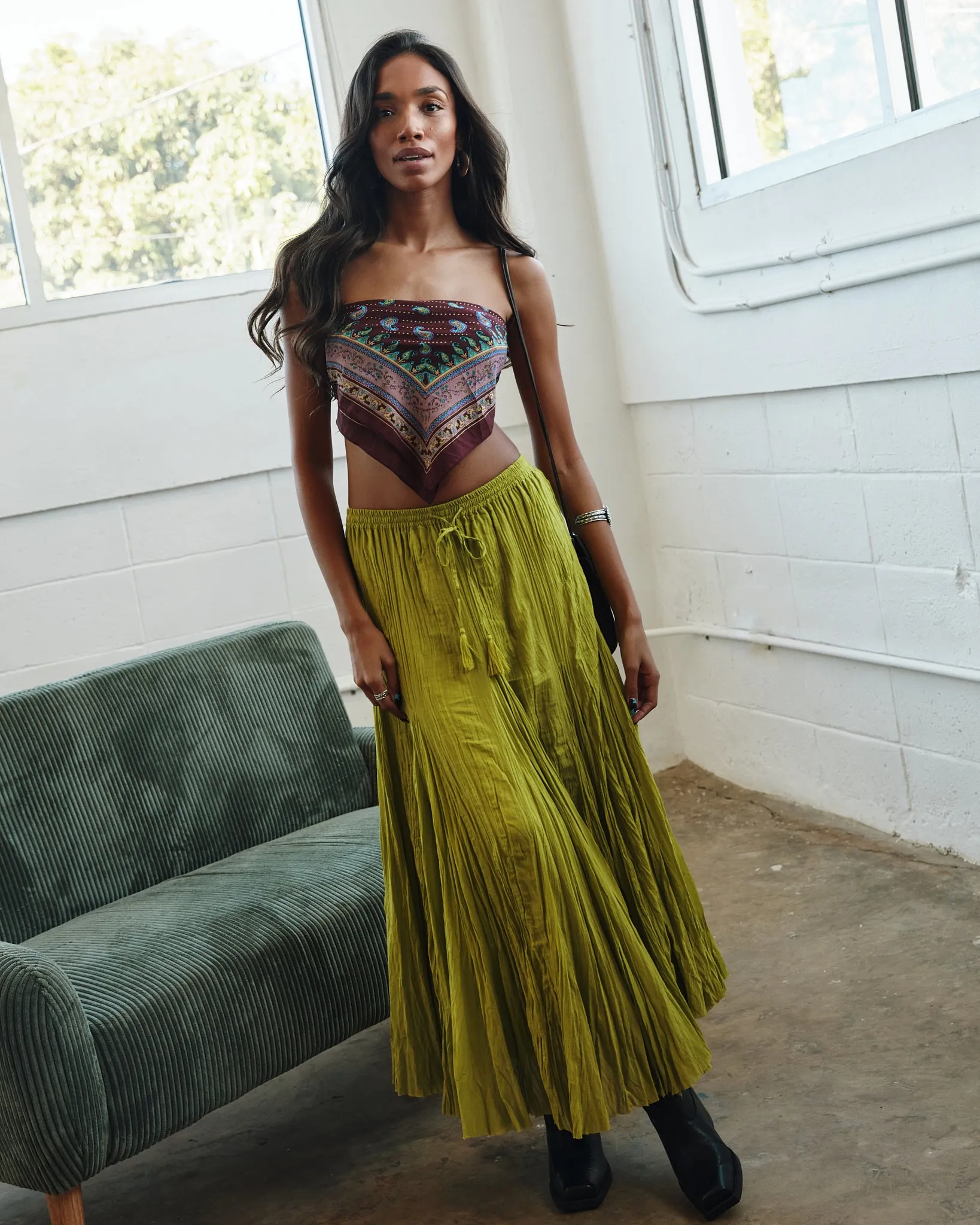 Kercia Maxi Skirt Soft Waistband