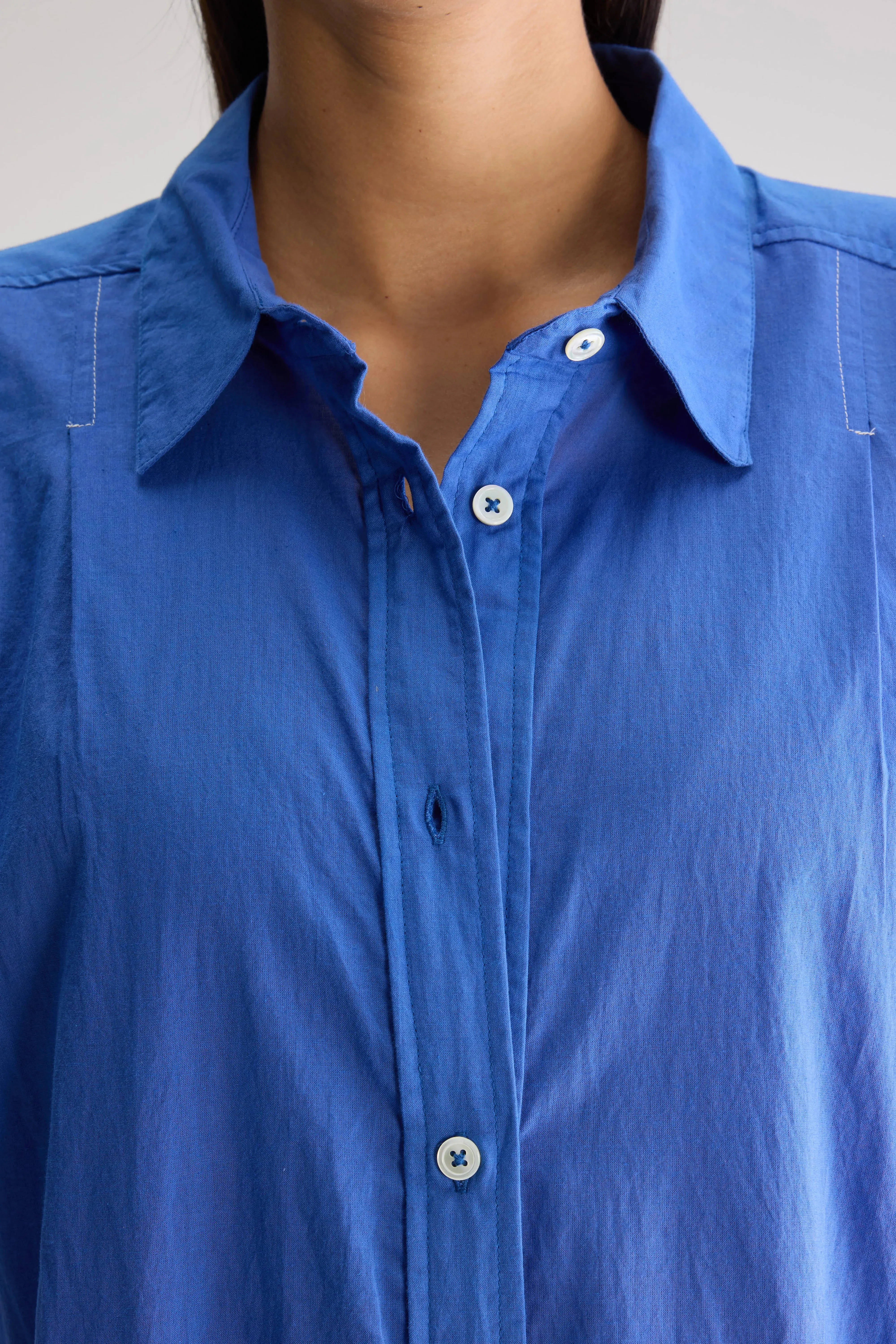 Keren long shirt dress (251 / W / IRIS BLOOM) Smart Clothing