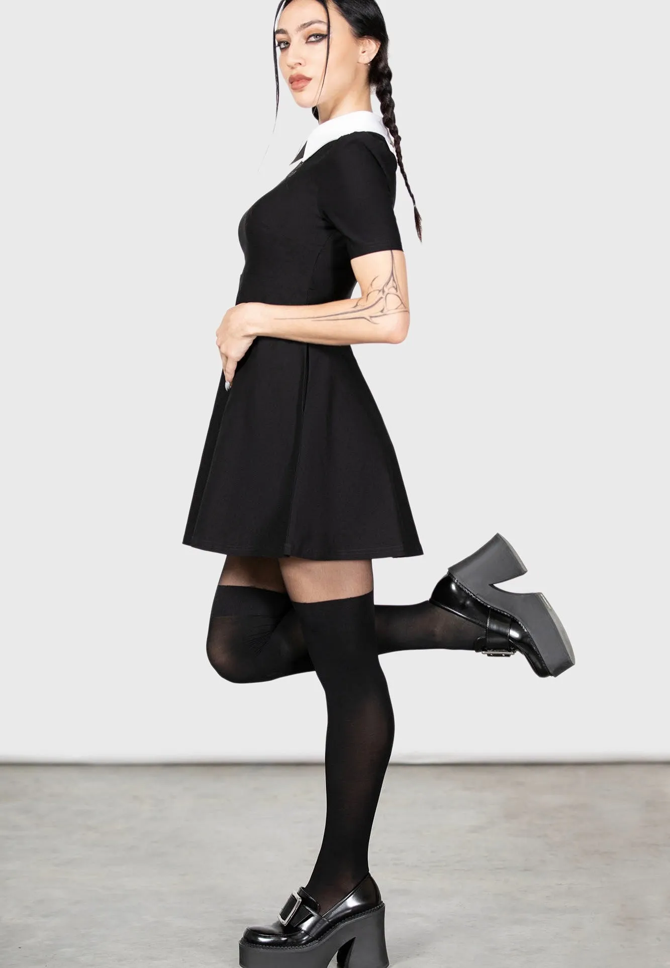 Flexible Style Killstar & Wednesday - Blackest Heart - Dress