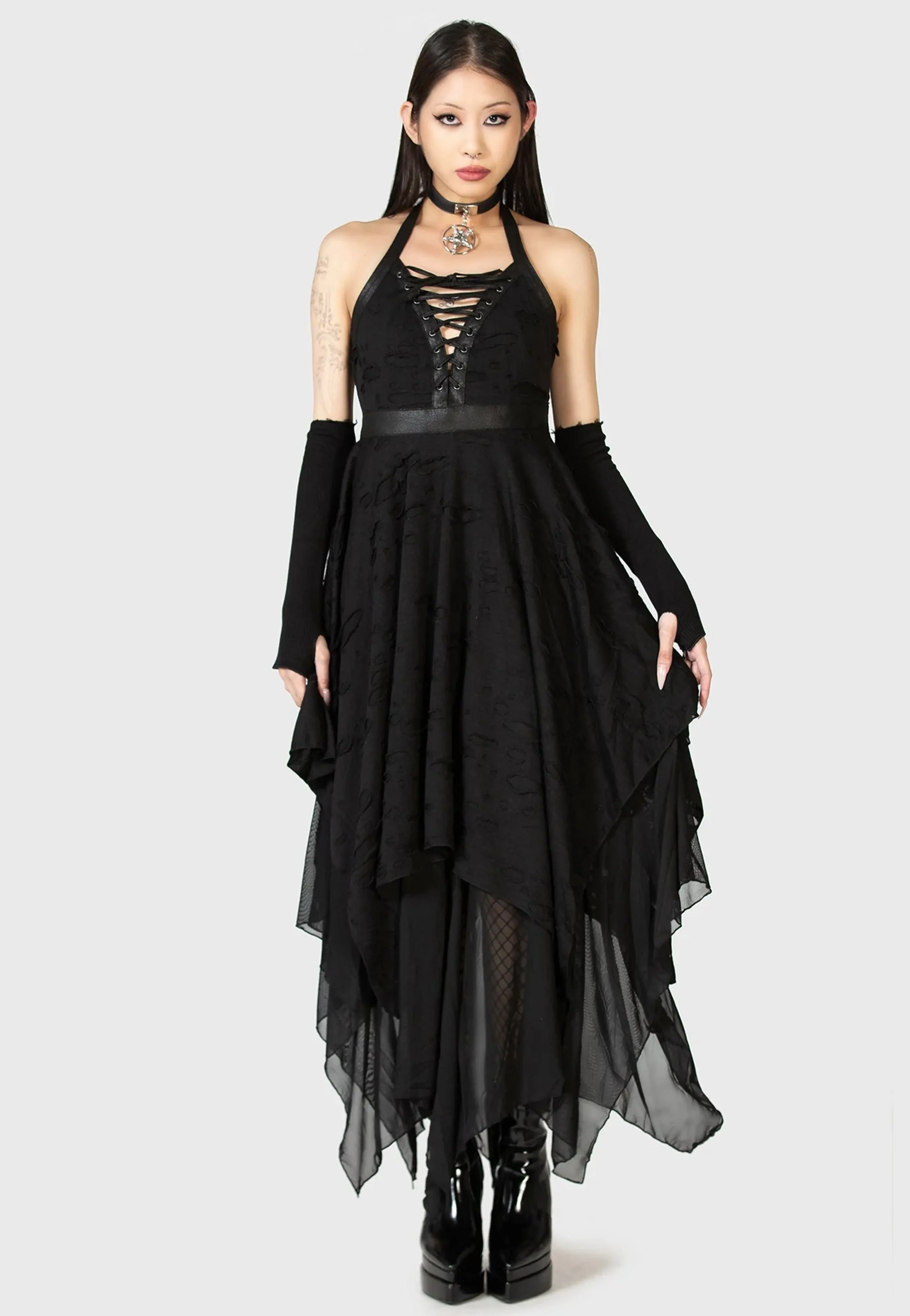 Killstar - Badlands Black - Dress Preppy Style