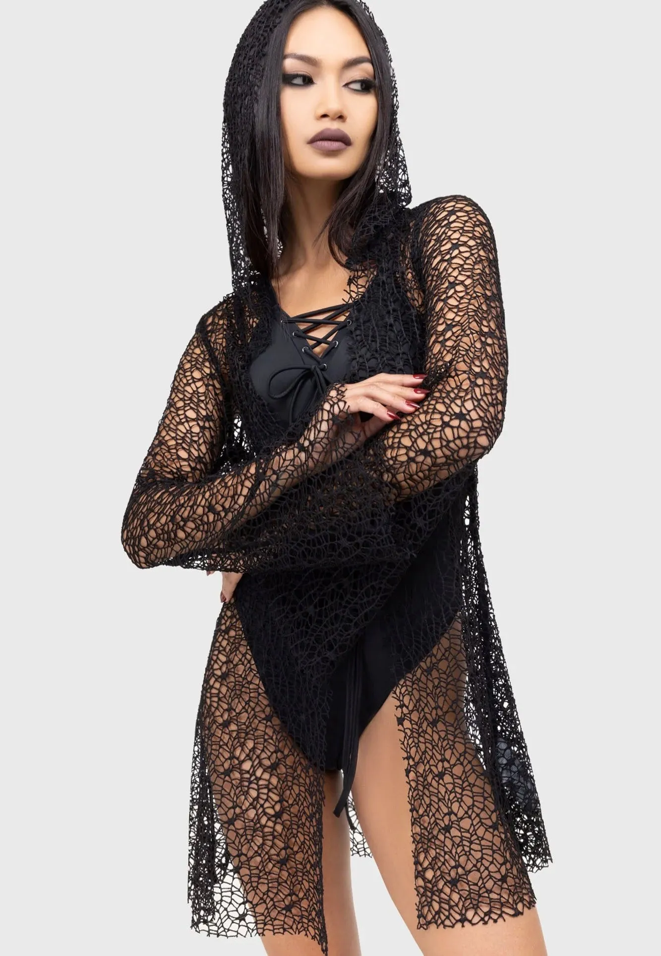 Killstar - Cobweb Cove Black - Cloak Stylish Layer