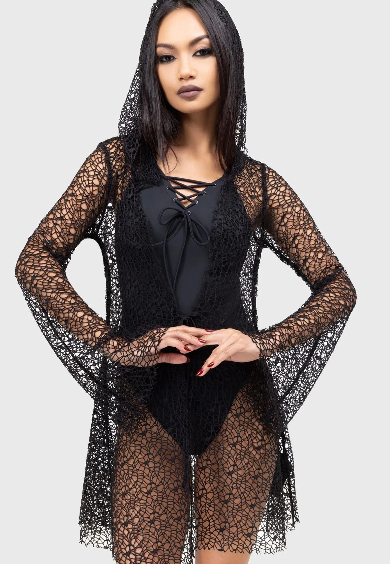 Killstar - Cobweb Cove Black - Cloak Stylish Layer