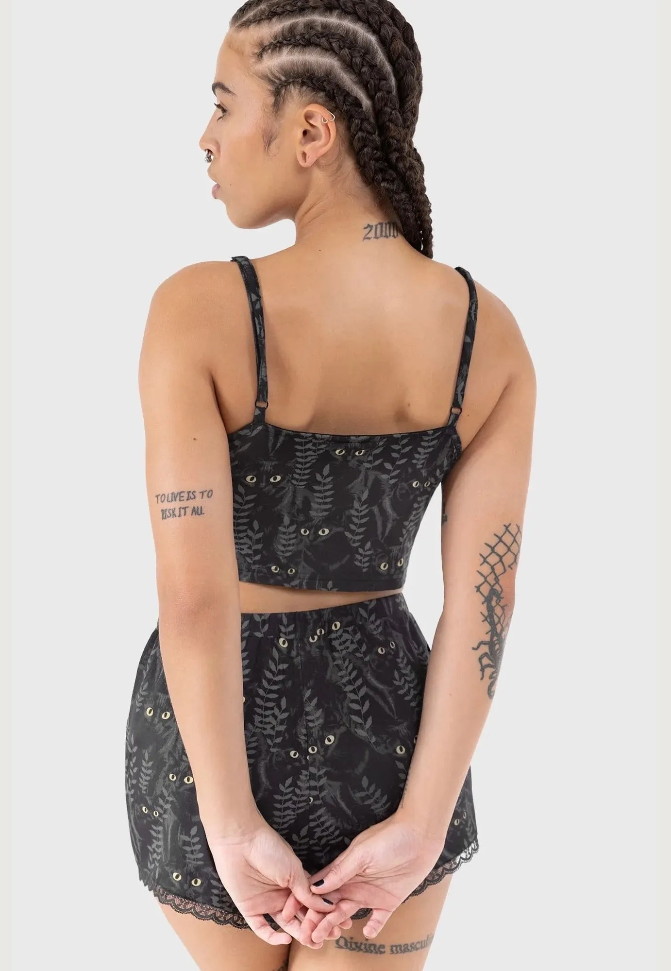 Killstar - Familiar Woods Cami Black - Top Stackable units