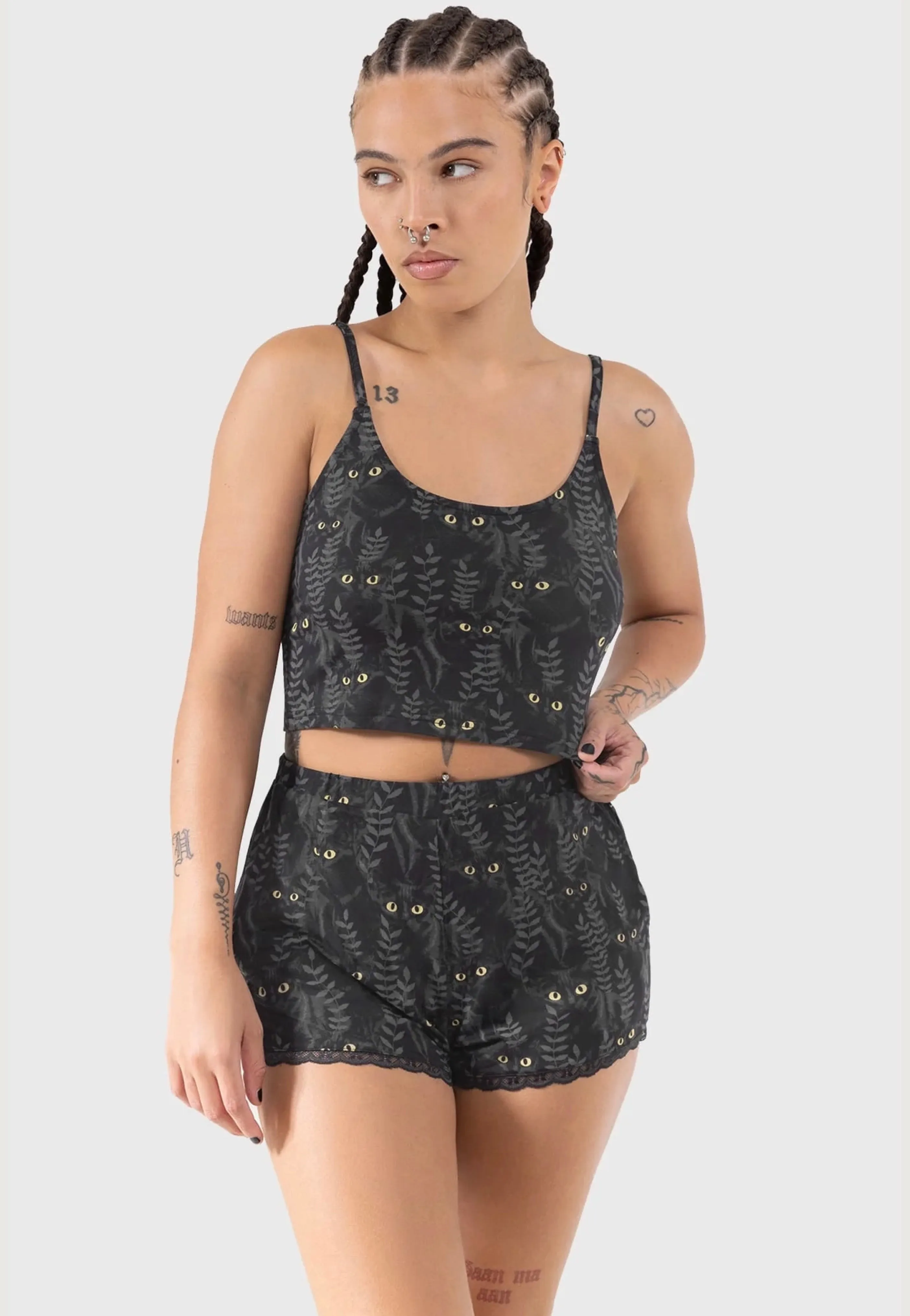 Killstar - Familiar Woods Cami Black - Top Stackable units