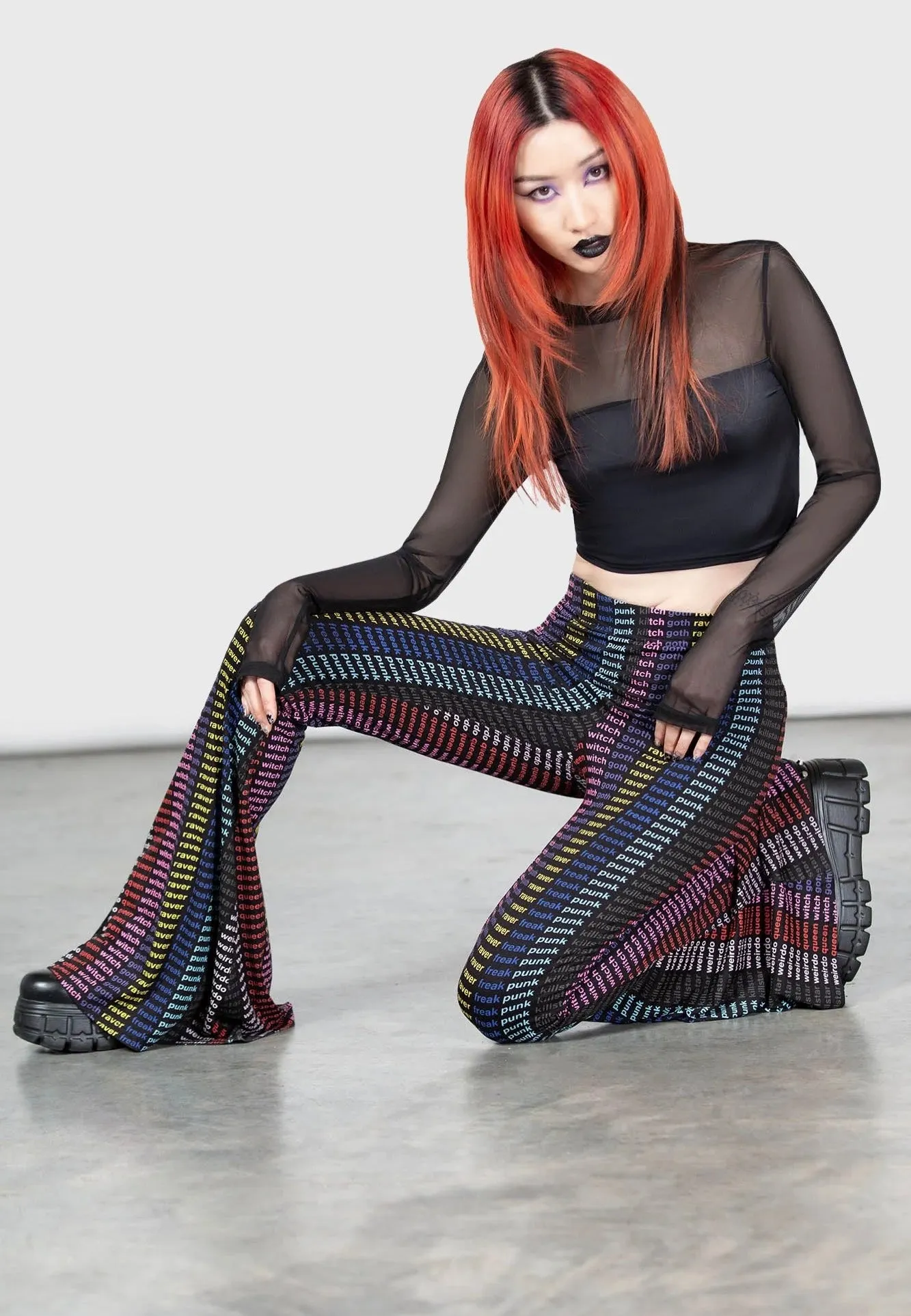 Killstar - Ghoul Sweat Crop Black - Top Fire retardant