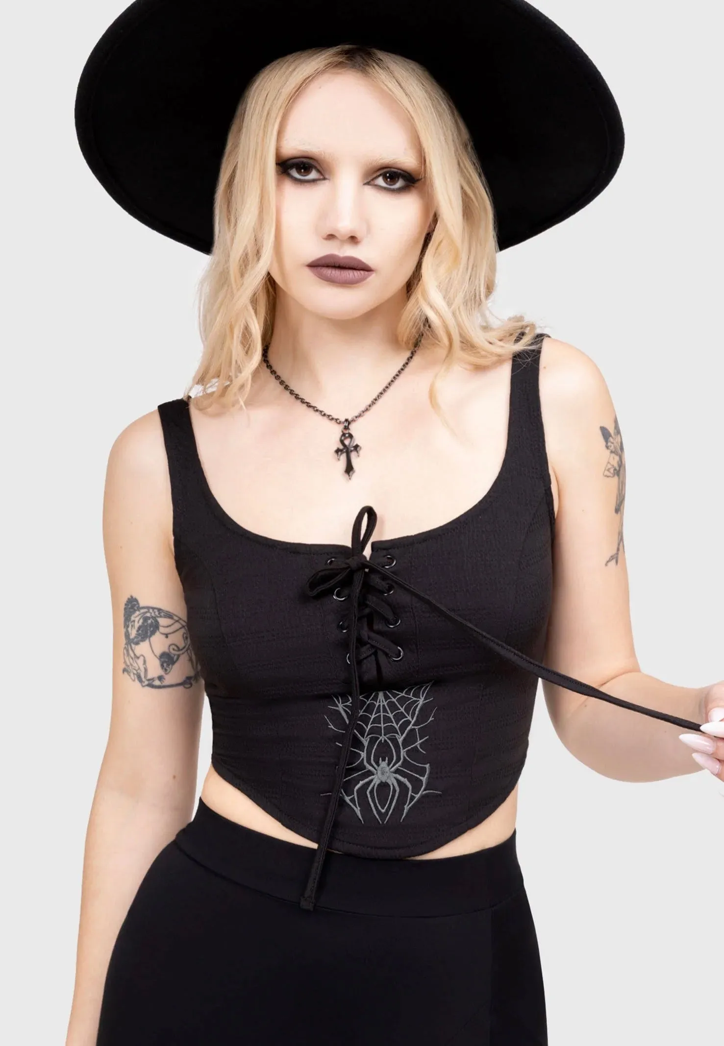 suitable for beginners Killstar - Grimwatch Black - Corset