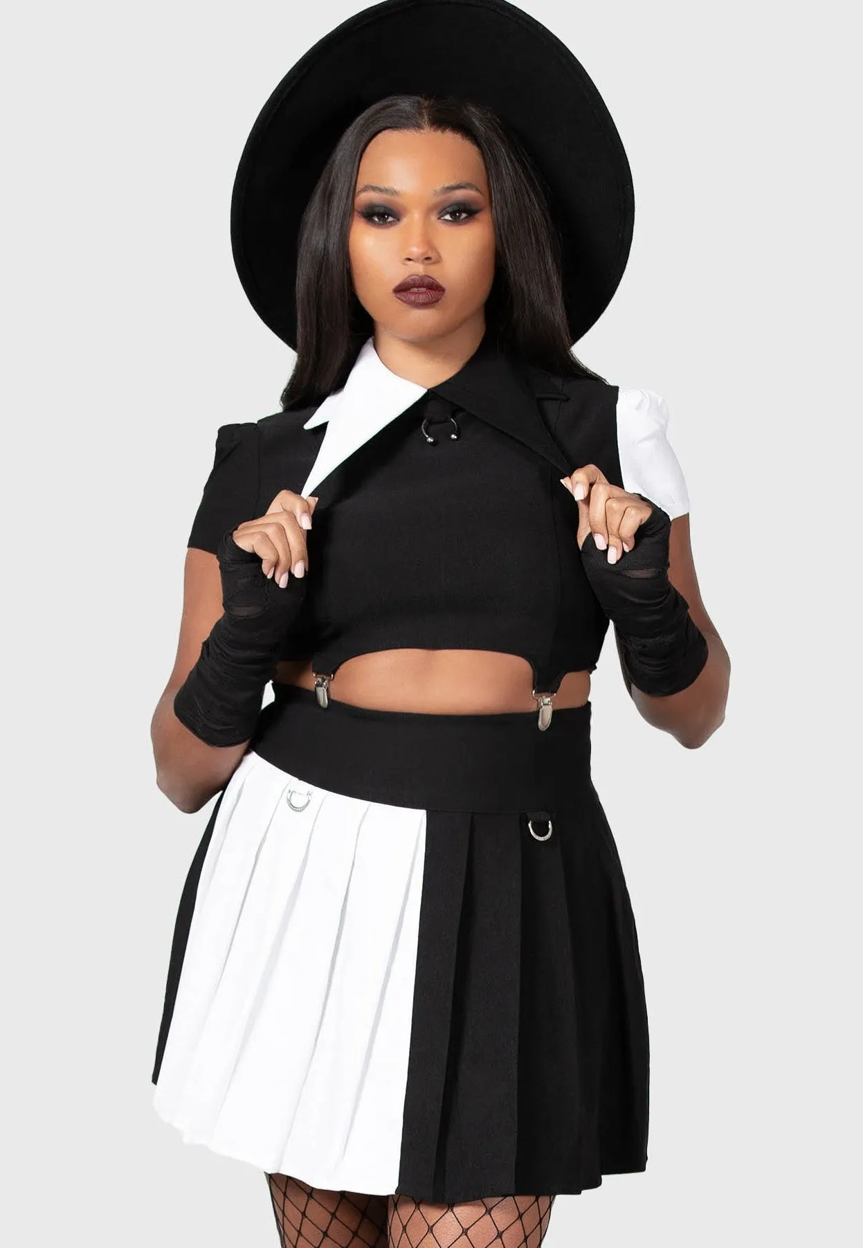 Law - enforcement - applicable powerful engine Killstar - Hells Harlequin Black/White - Top