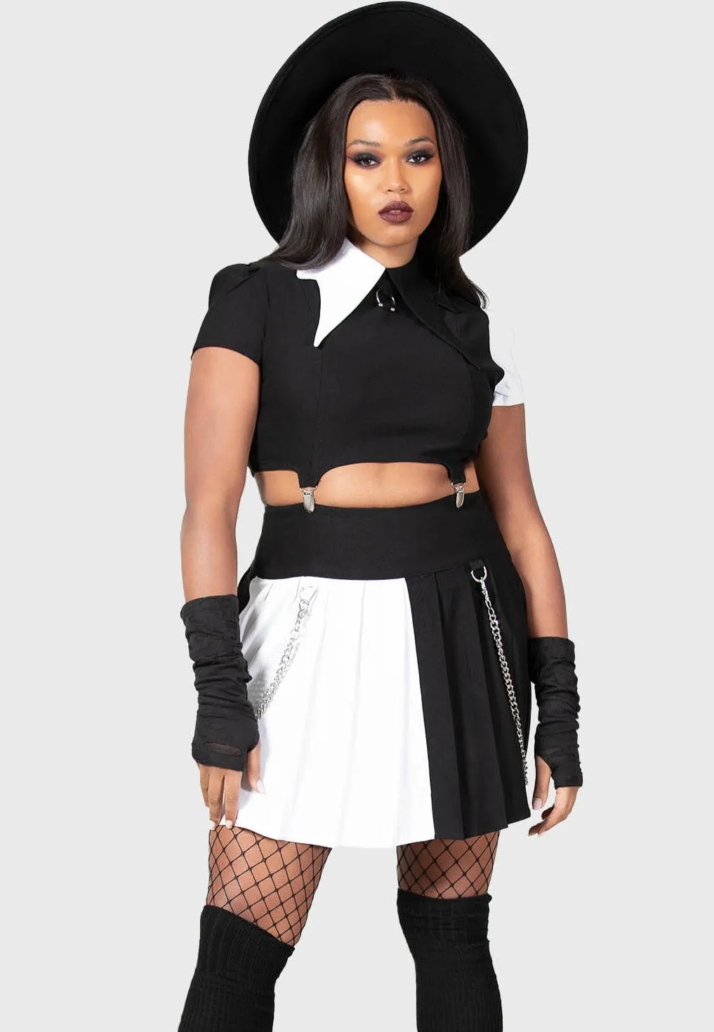 Killstar - Hells Harlequin Black/White - Top Easy to use