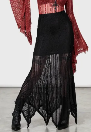 Minimalist Trim Subtle Look Killstar - Juliet's Betrayal - Maxi Skirt