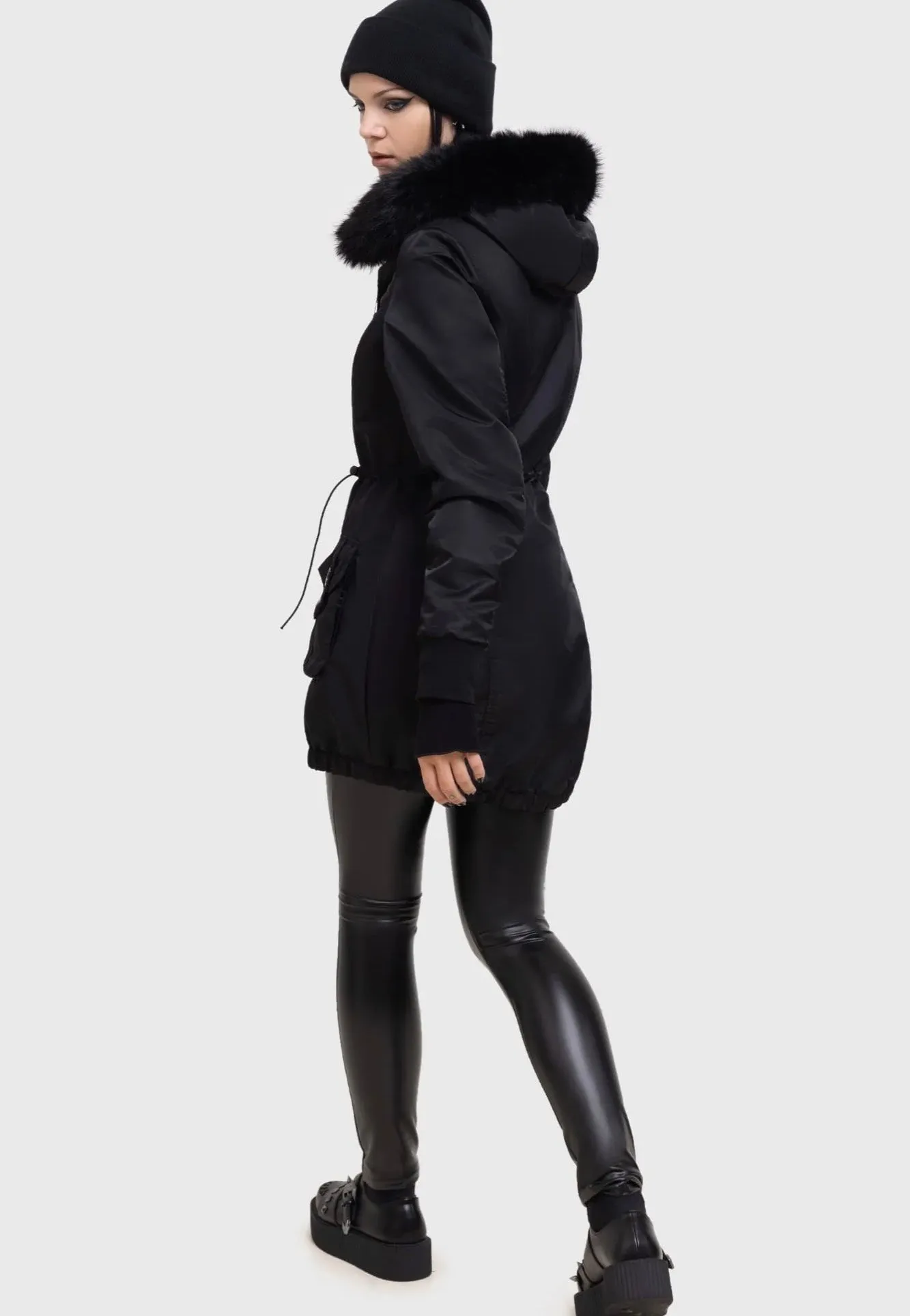 Killstar - Lunar Eclipse Black - Coat Cold - resistant