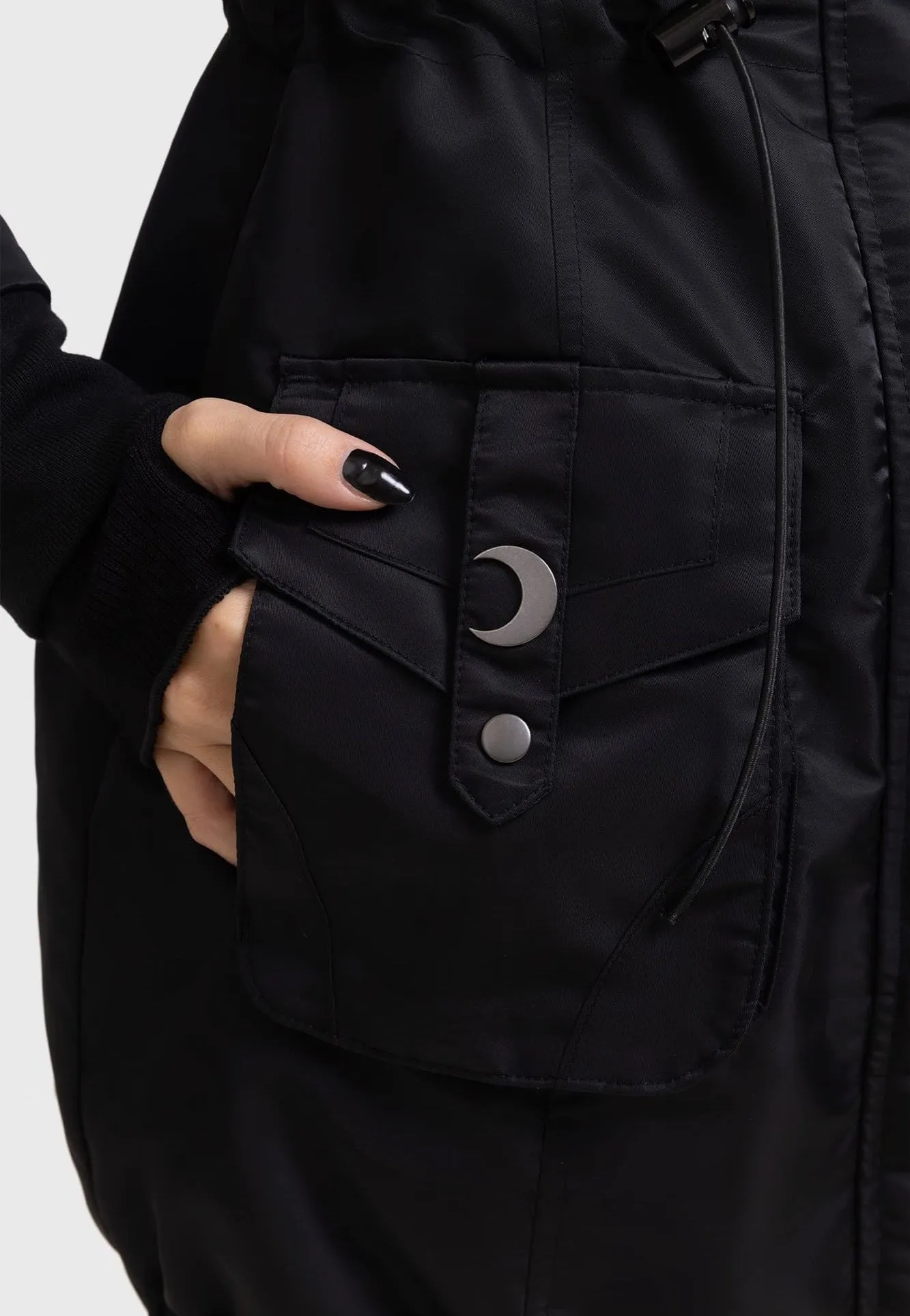 Killstar - Lunar Eclipse Black - Coat Cold - resistant