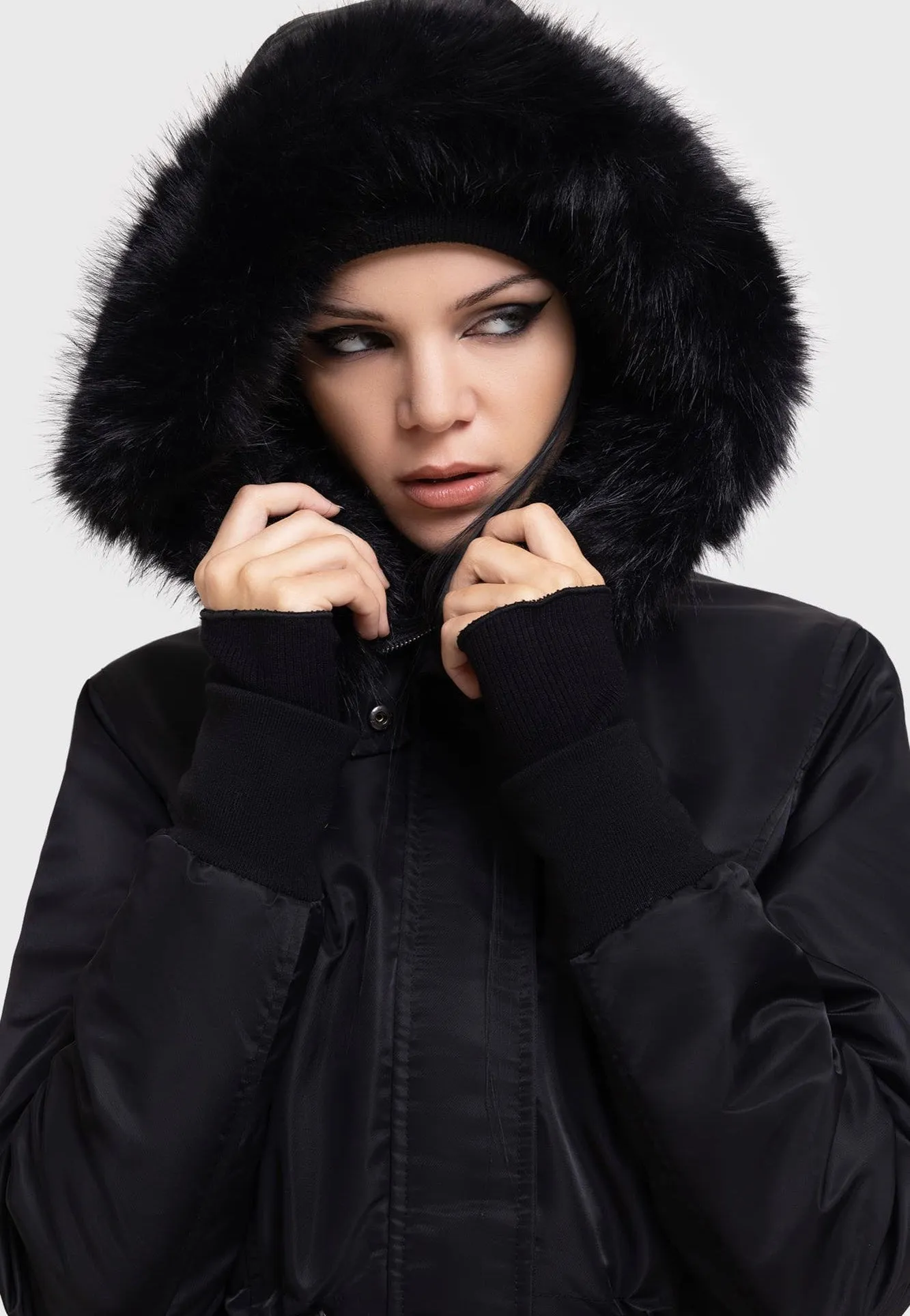 Killstar - Lunar Eclipse Black - Coat Cold - resistant